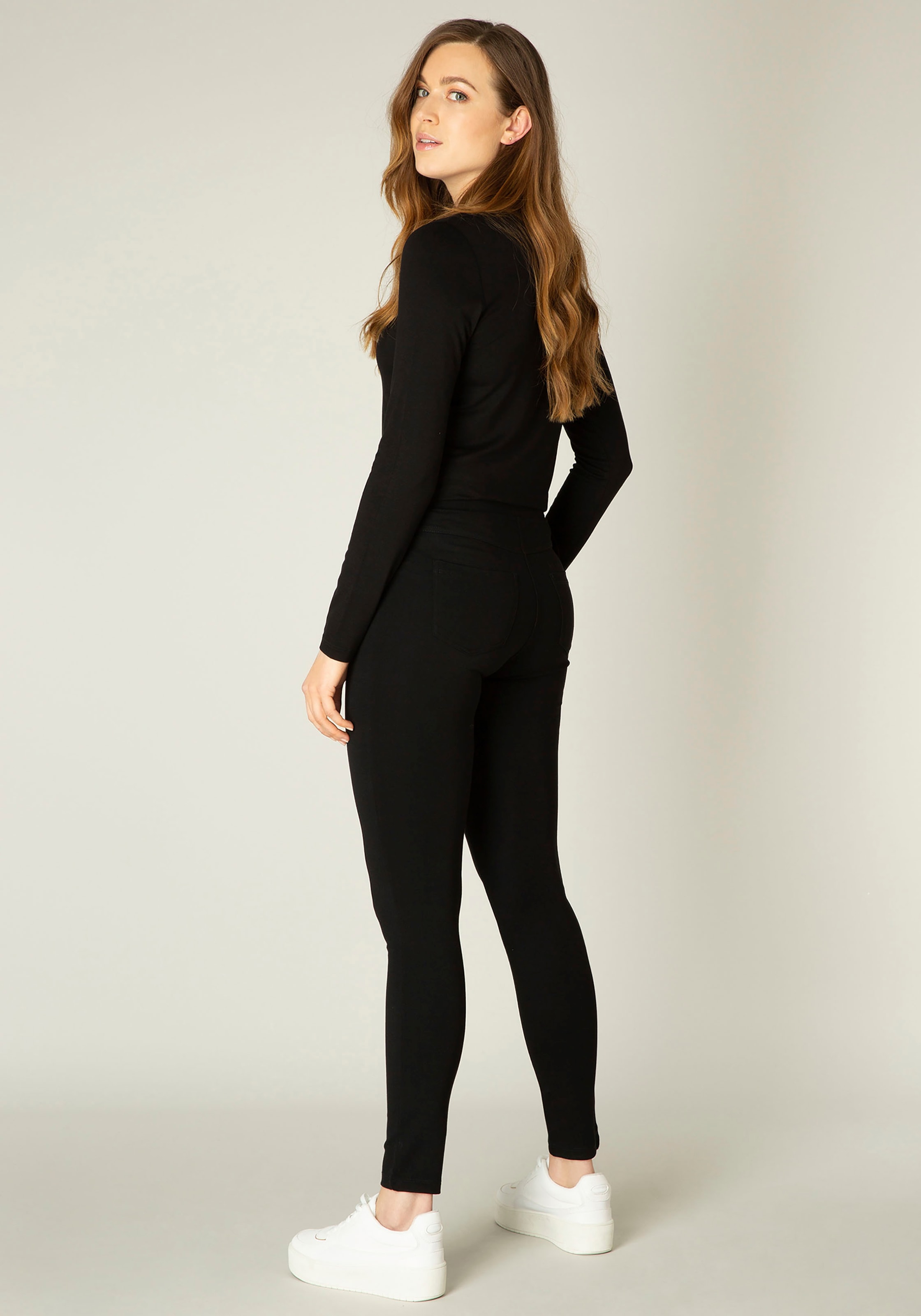 Bequemes Material »Ornika«, Level online Jeggings Skinny-Fit-Optik kaufen in Base