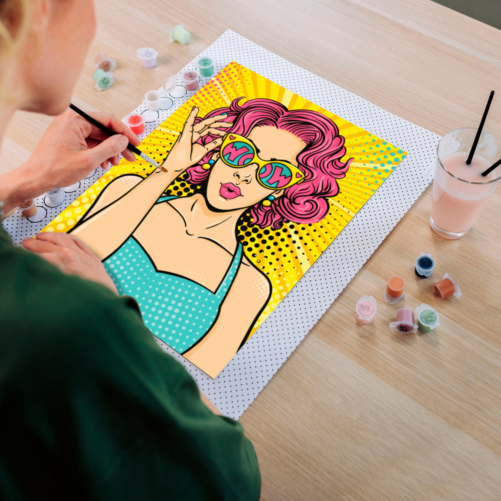 Ravensburger Malen nach Zahlen »CreArt, ART Collection, Leinwand Lady in Pink« für Erwachsene; Made in Europe