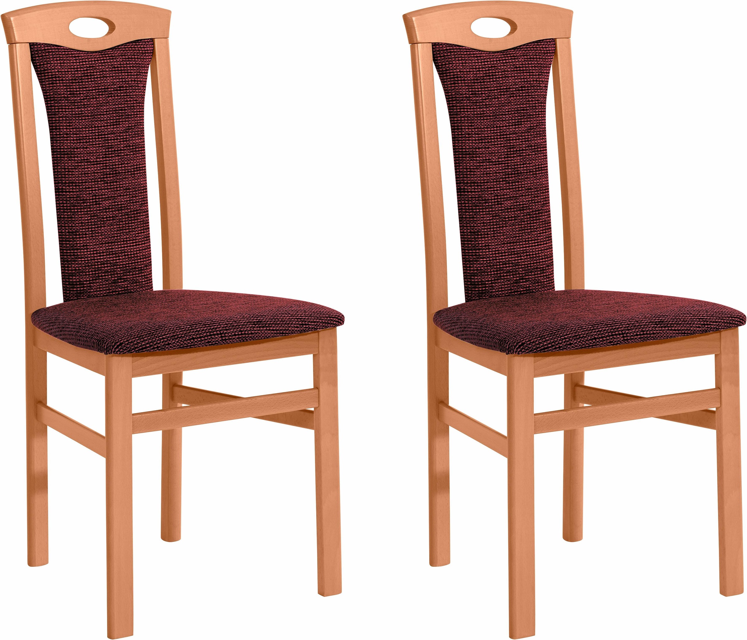 Home affaire 4-Fußstuhl »Kasia«, (Set), 2 St., Struktur günstig online kaufen