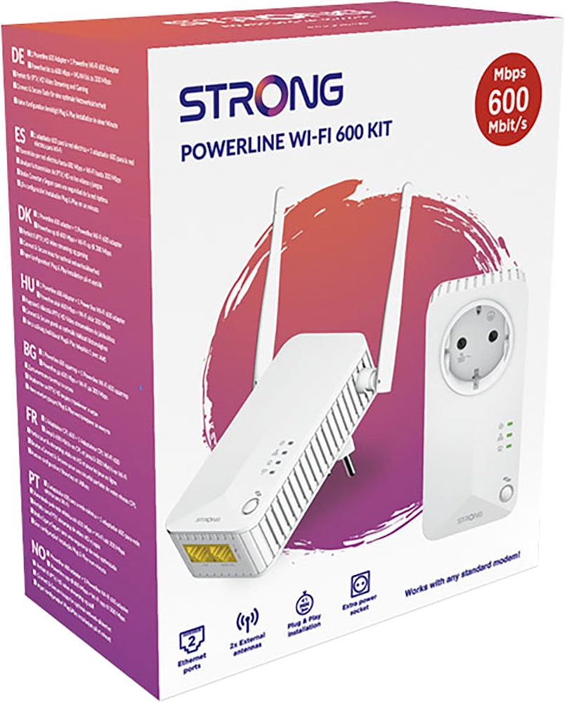Strong Access Point »Hybrid Powerline Wi-Fi Kit EU«, 600 Mbit-s