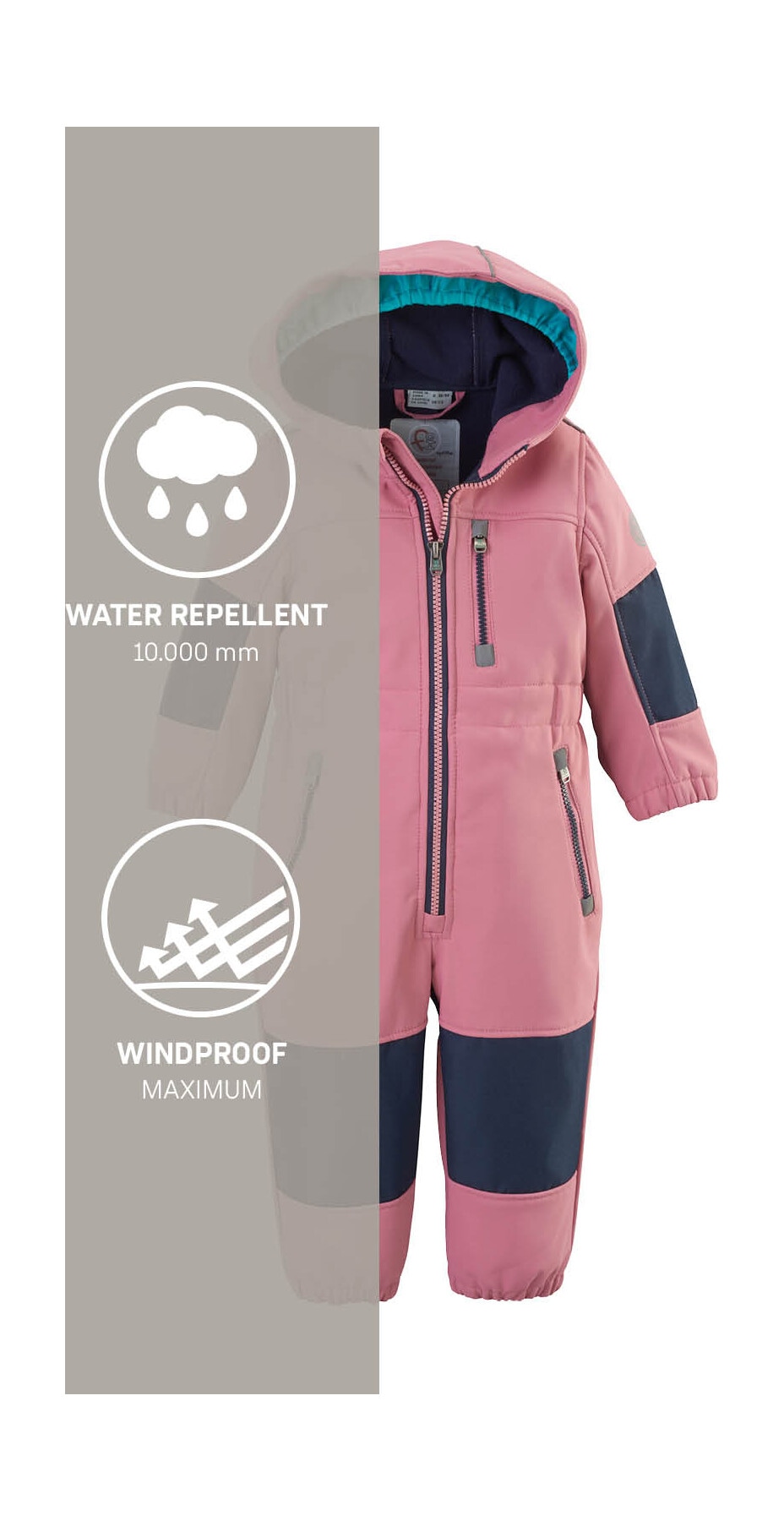 first instinct by killtec Overall »FIOW 35 MNS ONPC« Softshellanzug mit Fleece Innen, wasserabweisend, winddicht