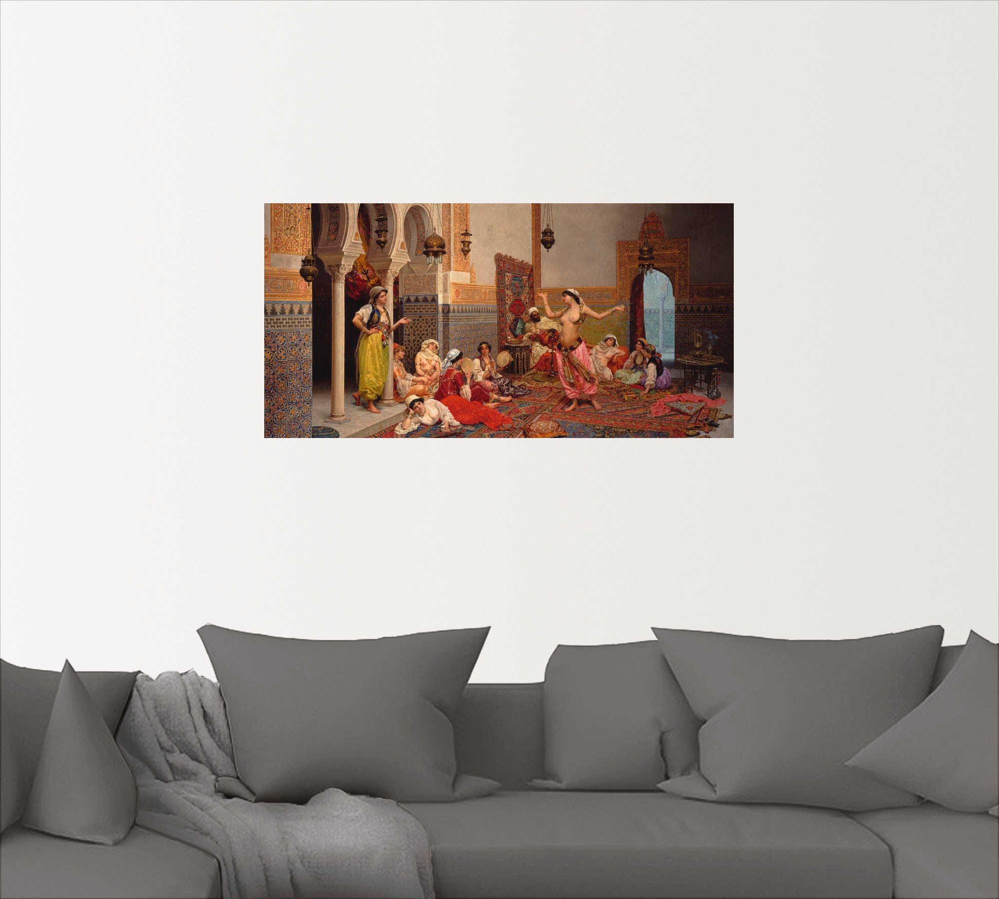 Artland Wandbild »Tanz im Harem.«, Gruppen & Familien, (1 St.), als Leinwan günstig online kaufen