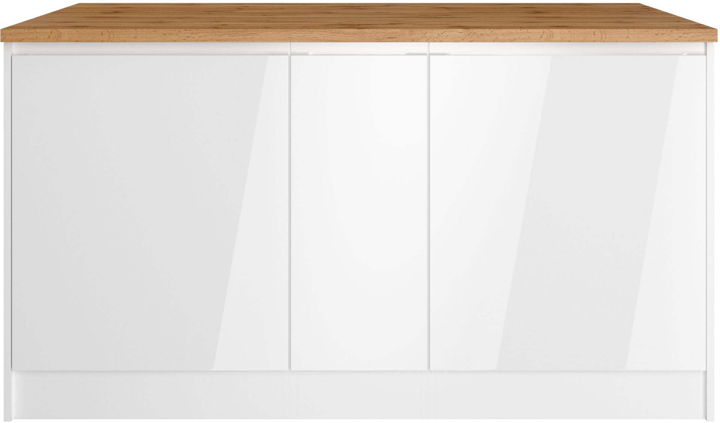 HELD MÖBEL Kücheninsel »Virginia«, Breite 153 cm, MDF-Fronten, Flaschenregal