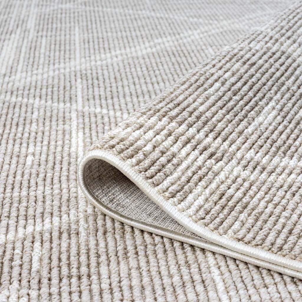 Carpet City Teppich »CLASICO 9162«, rechteckig, 11 mm Höhe, Läufer, Kurzflor, Hochtief-Muster, Boho, Fransen, Wohnzimmer
