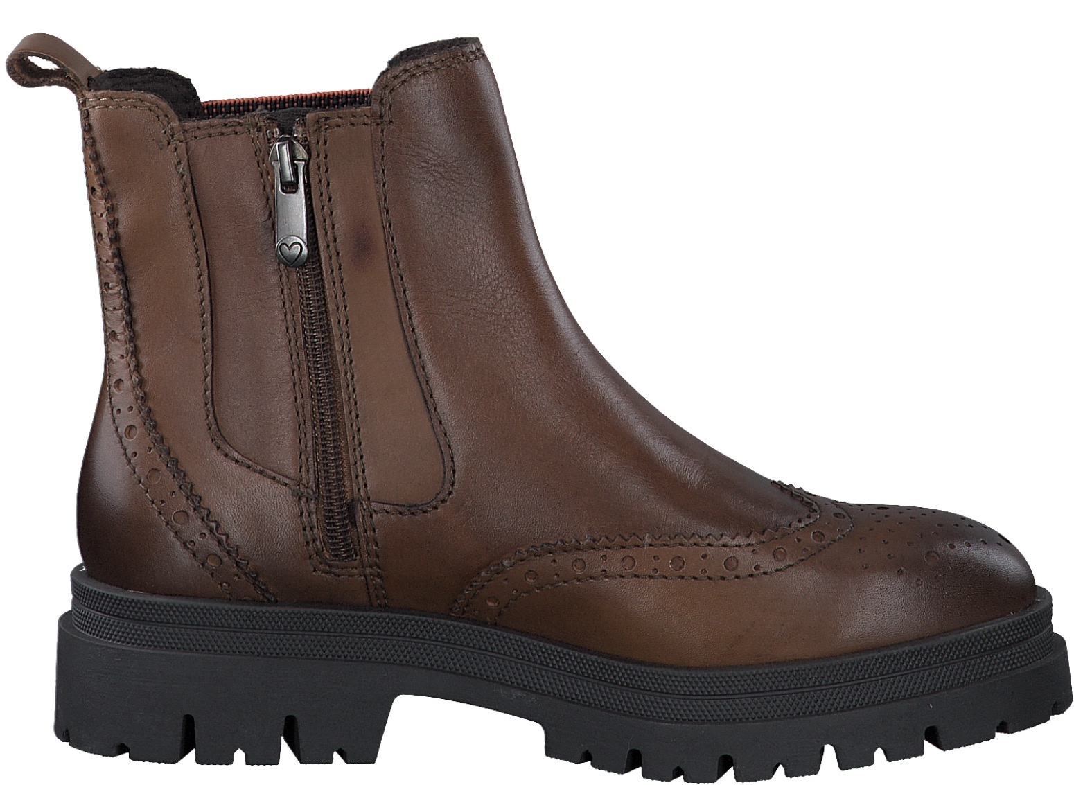 MARCO TOZZI Chelseaboots, Boots, Stiefelette, Chunky Boots mit modischer Lyralochung