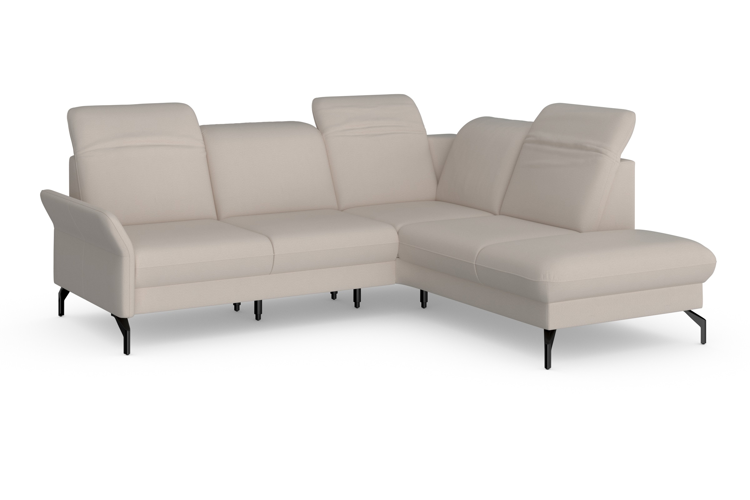 sit&more Ecksofa »Fashion L-Form«, wahlweise mit Kopfteilverstellung und Vorziehsitz, motorisch