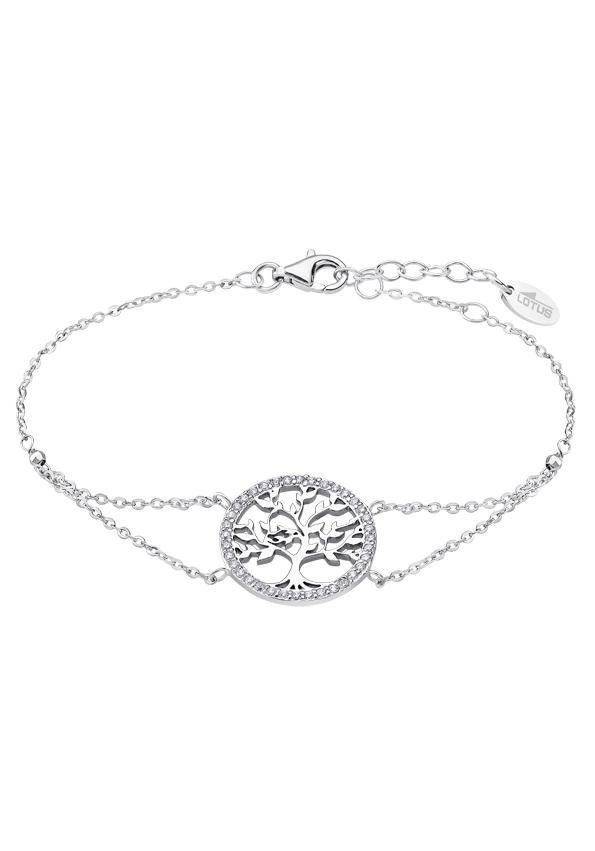 LOTUS SILVER Silberarmband »Lebensbaum/Baum des Lebens, Hidra, LP1746-2/1«, mit Zirkonia (synth.)