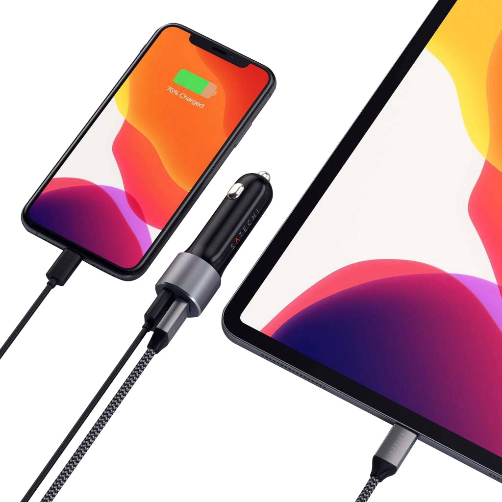 Satechi Smartphone-Ladegerät »72W TYPE-C PD CAR CHARGER ADAPTER«