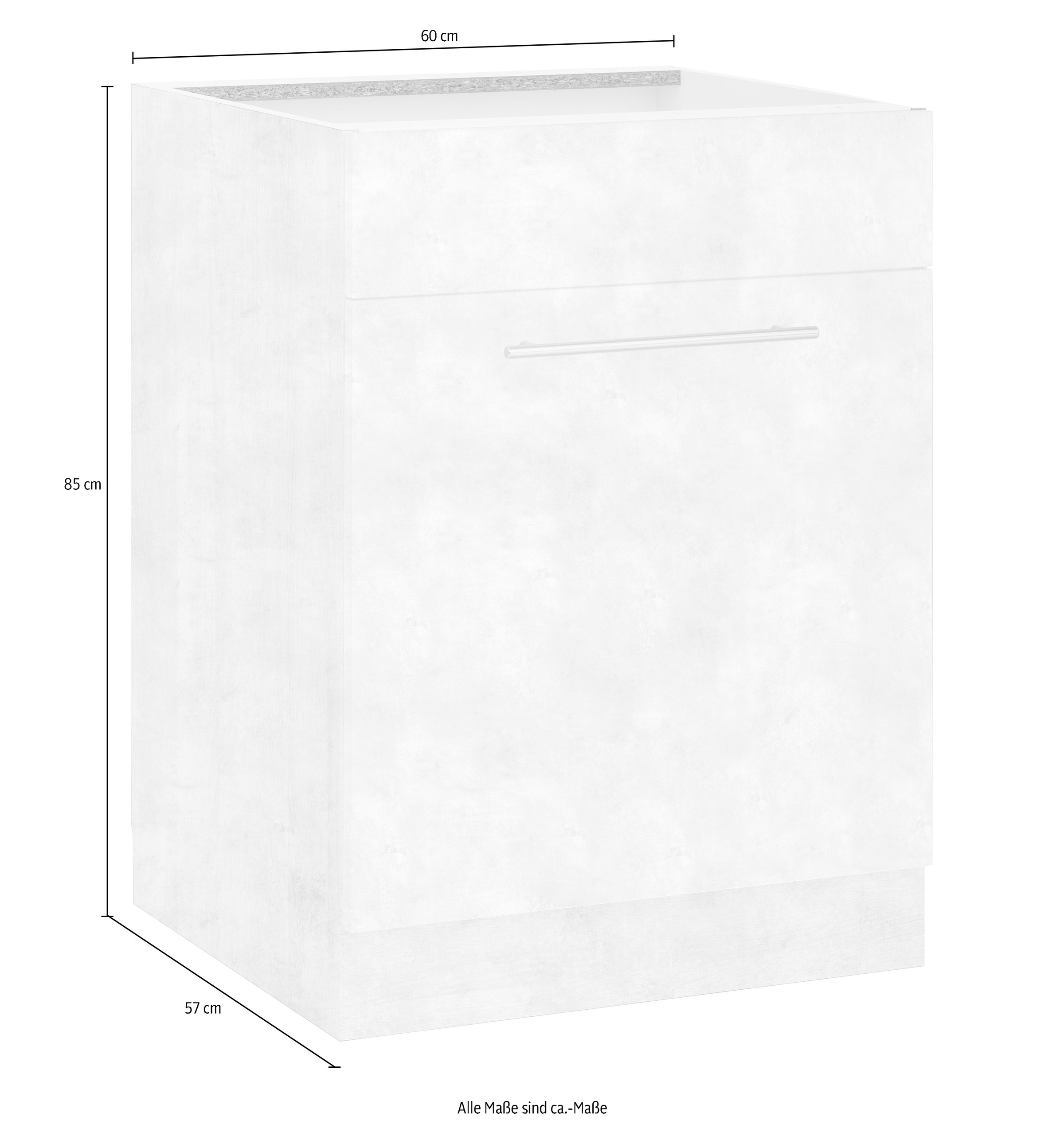 wiho Küchen Spülenschrank »Flexi2«, Breite 60 cm