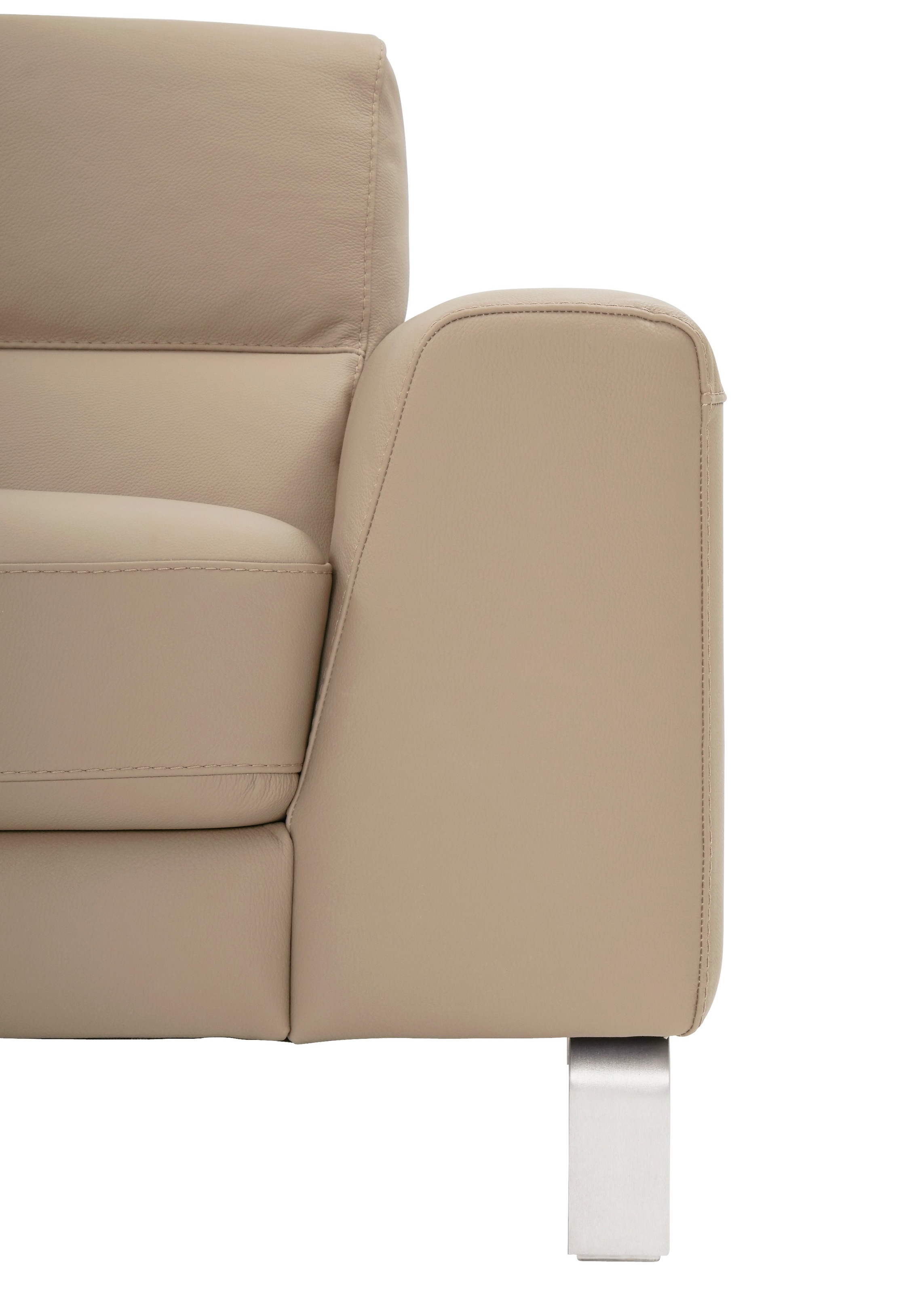 CALIA ITALIA 3-Sitzer »Simon, toller Sitzkomfort, italienisches Designsofa«, in zwei Lederqualitäten