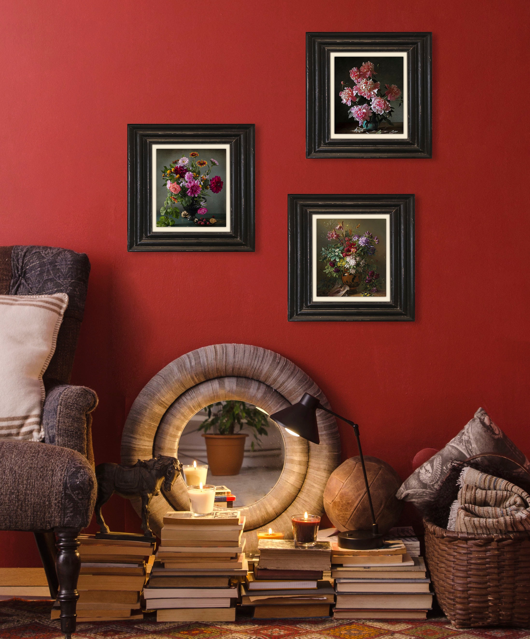queence Leinwandbild »Blumen«, Kunst-Blumen-Blumenbilder-Vasen & Töpfe-Stil günstig online kaufen