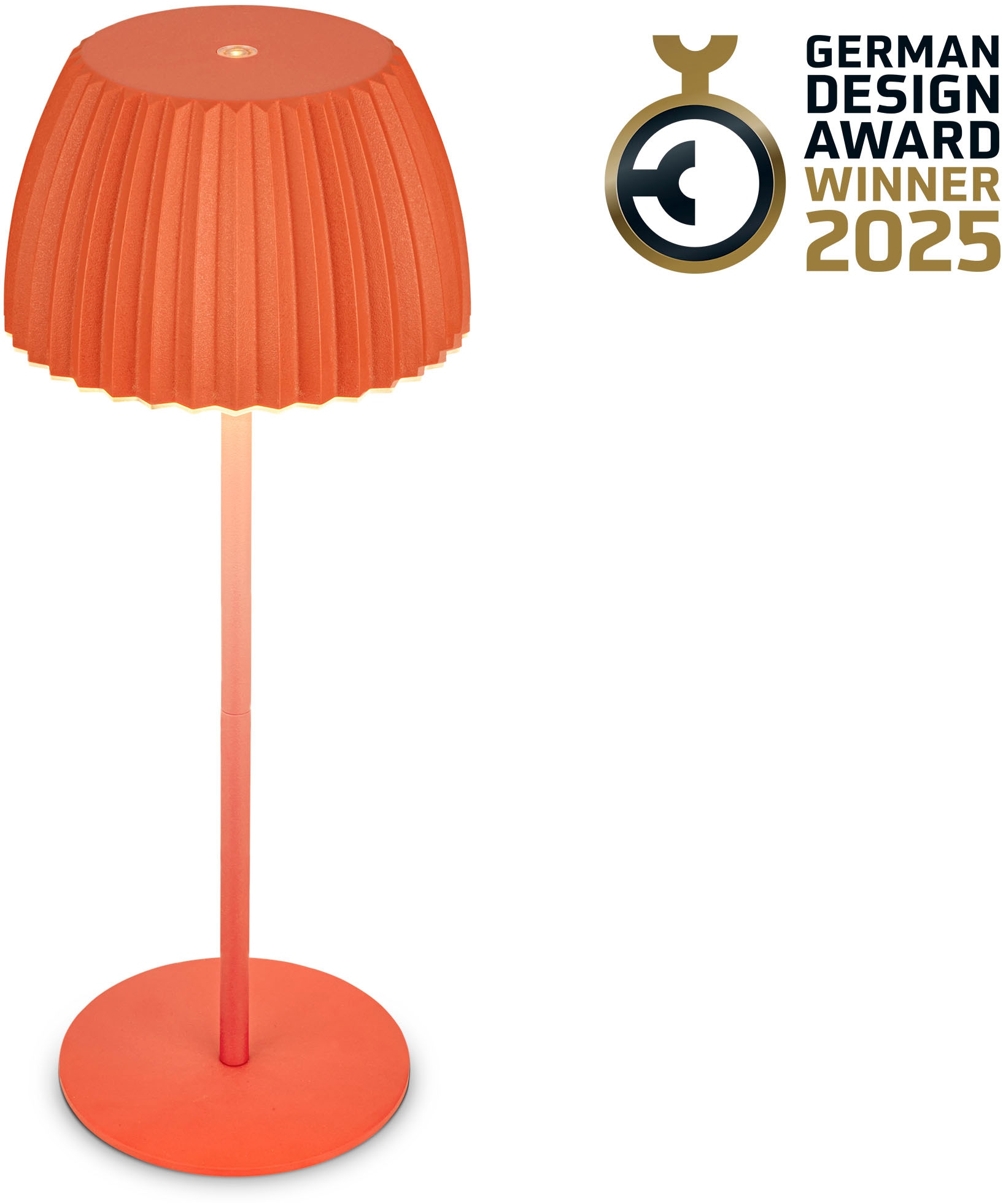 Briloner Leuchten LED Tischleuchte »Akku LED Tischleuchte, orange« günstig online kaufen