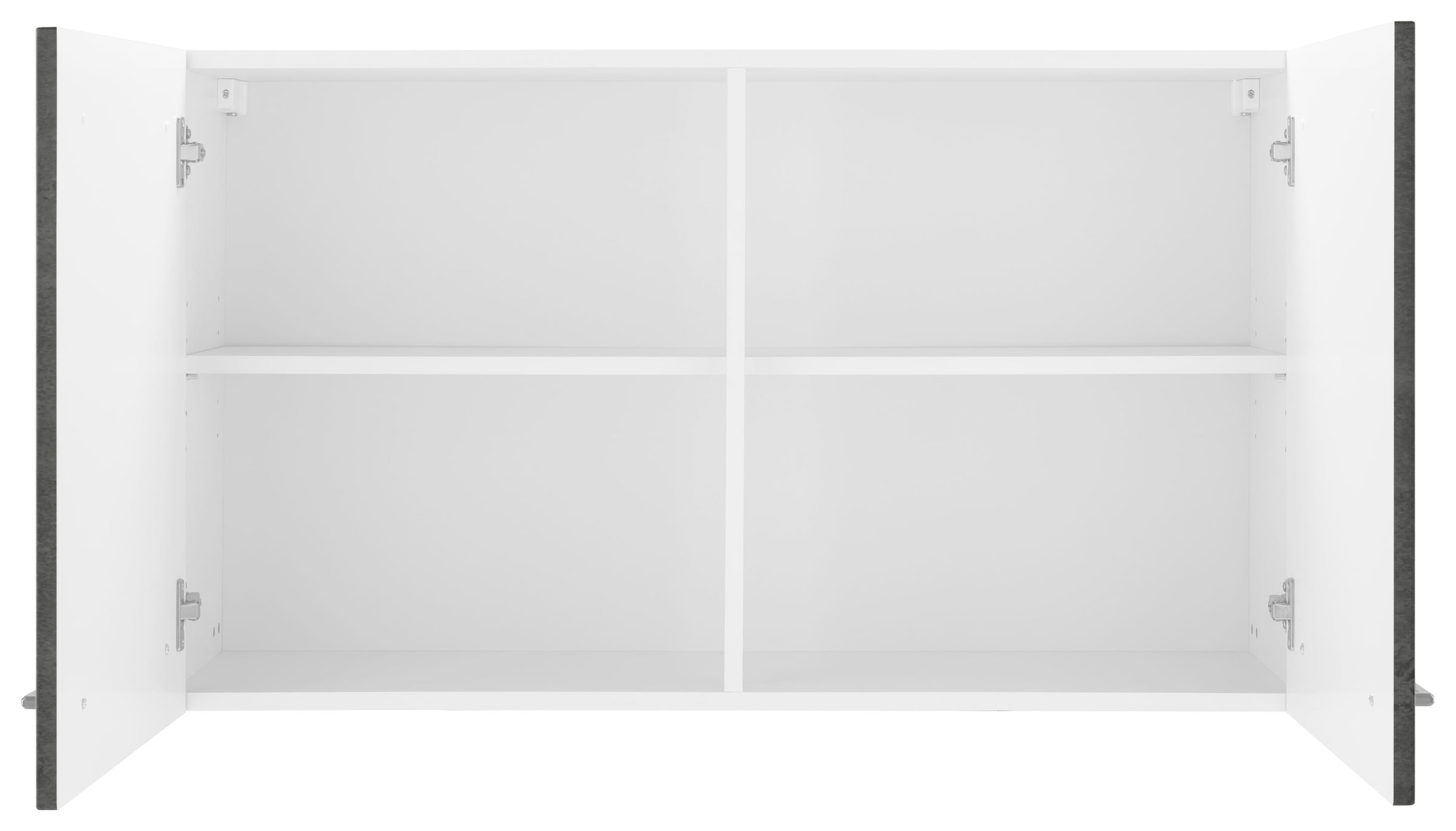 KOCHSTATION Hängeschrank »KS-Tulsa«, 100 cm breit, 57 cm hoch, 2 Türen, schwarzer Metallgriff, MDF Front