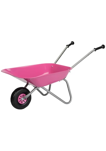 Schubkarre »rollyMetallschubkarre, silber/pink«, für Kinder; Made in Europe