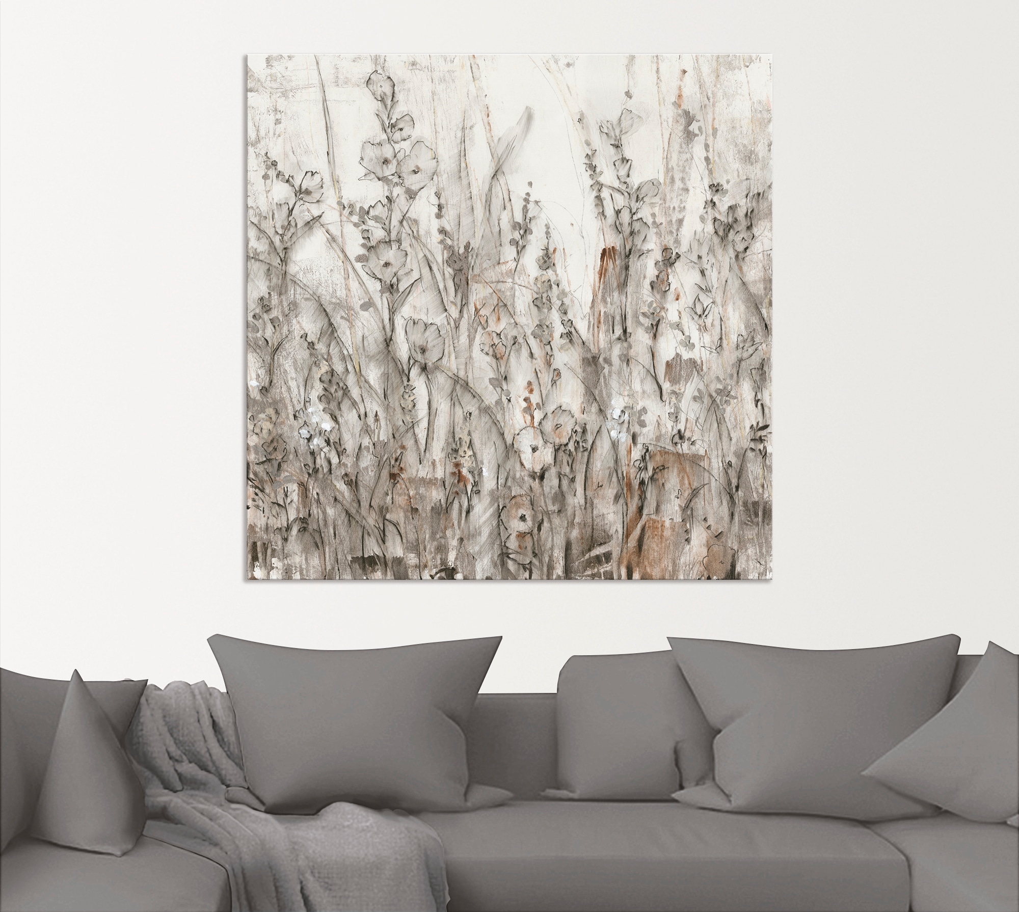 Artland Wandbild »Schatten II«, Blumenwiese, (1 St.), als Alubild, Outdoorb günstig online kaufen