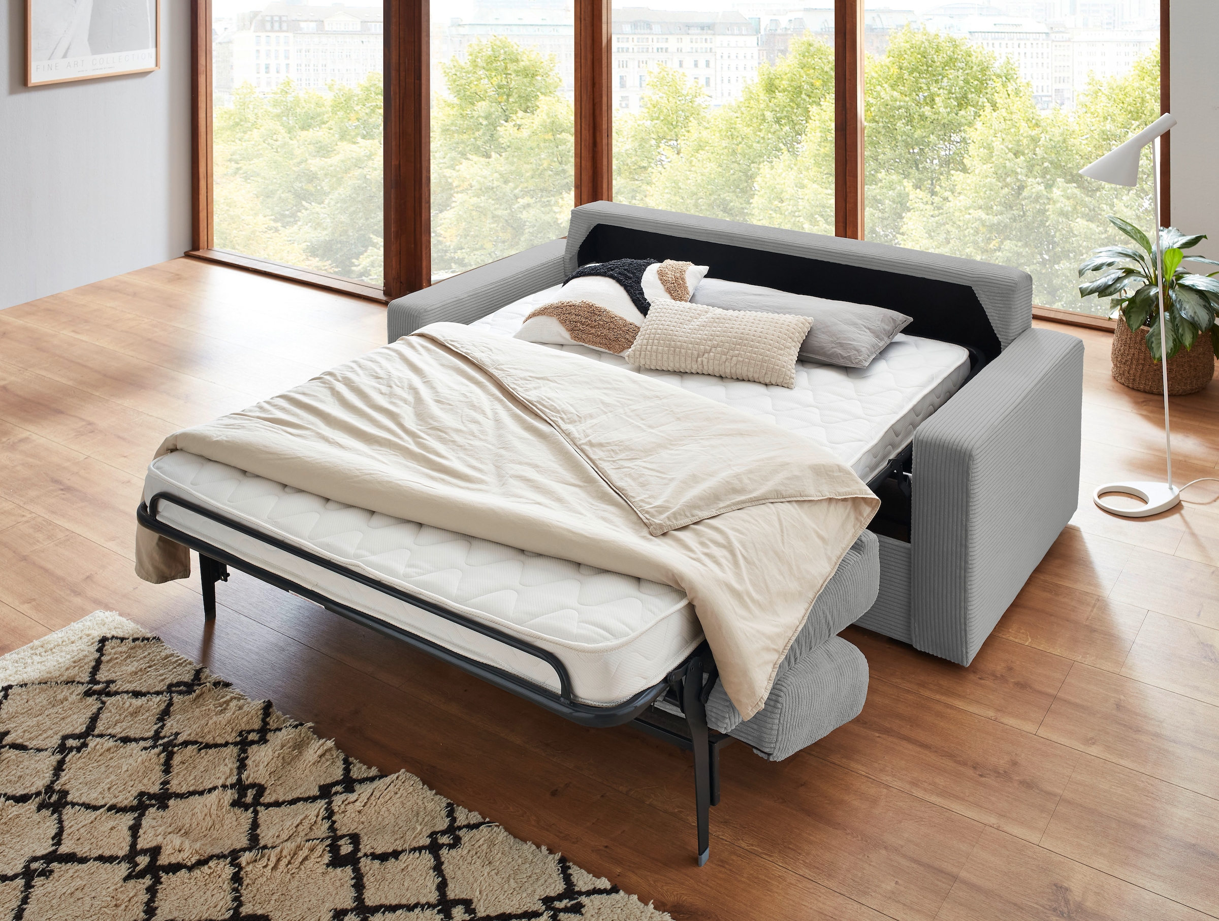 ATLANTIC home collection Schlafsofa »Rolando, B: 196 cm, Liegefl. 140x190 c günstig online kaufen