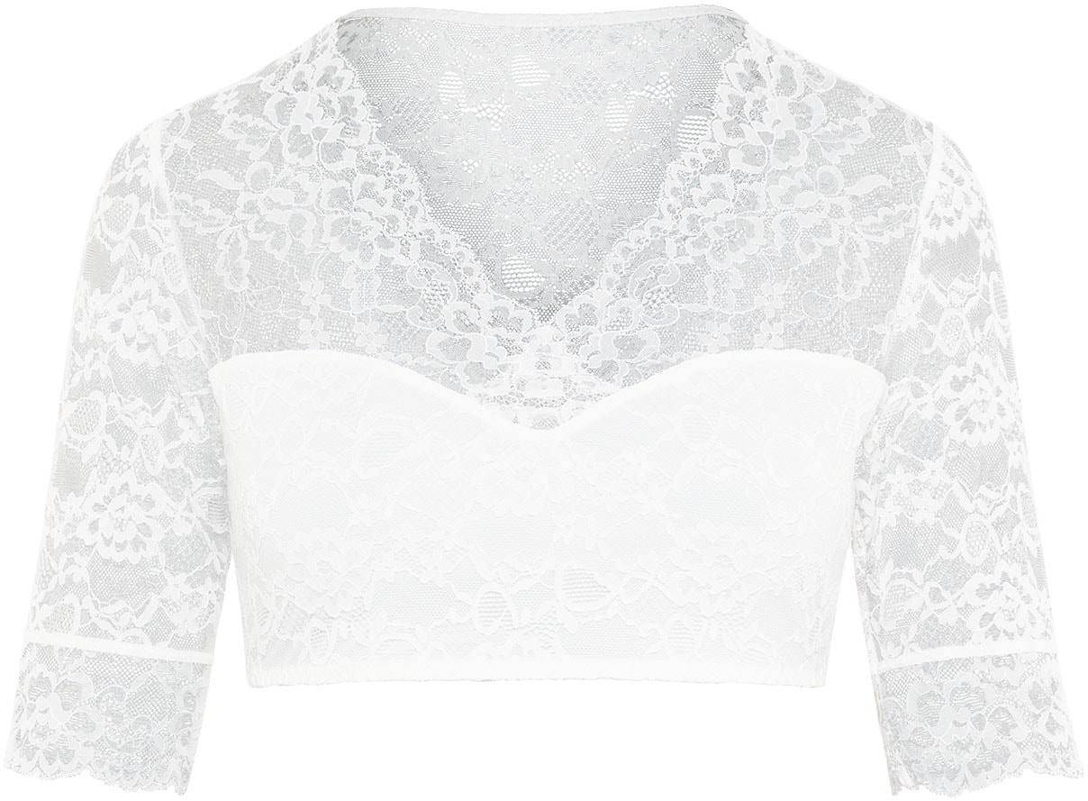 Susa Blusentop, mit floraler Spitze