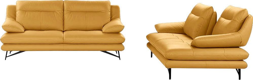 CALIA ITALIA 2,5-Sitzer »Cezanne, italienisches Design trifft erstklassigen Sitzkomfort, Leder«, Edles Designsofa in besonders langlebigen & pflegeleichten Lederarten