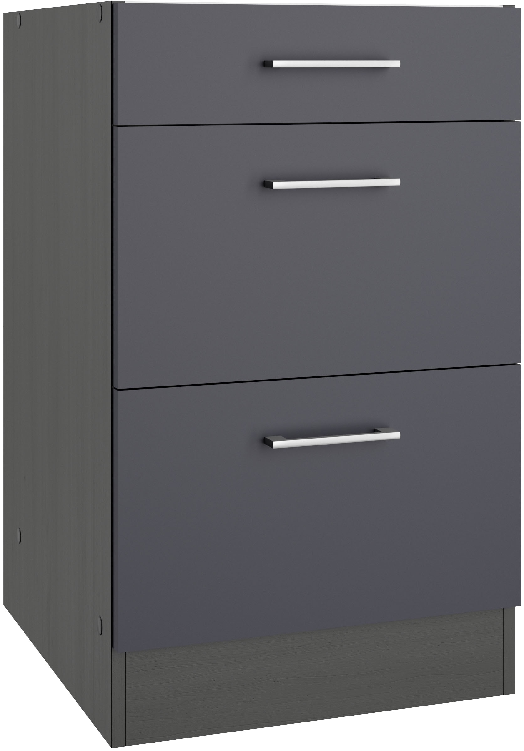 KOCHSTATION Unterschrank »KS-Milan« Auszugschrank 50 cm, matte oder hochglä günstig online kaufen