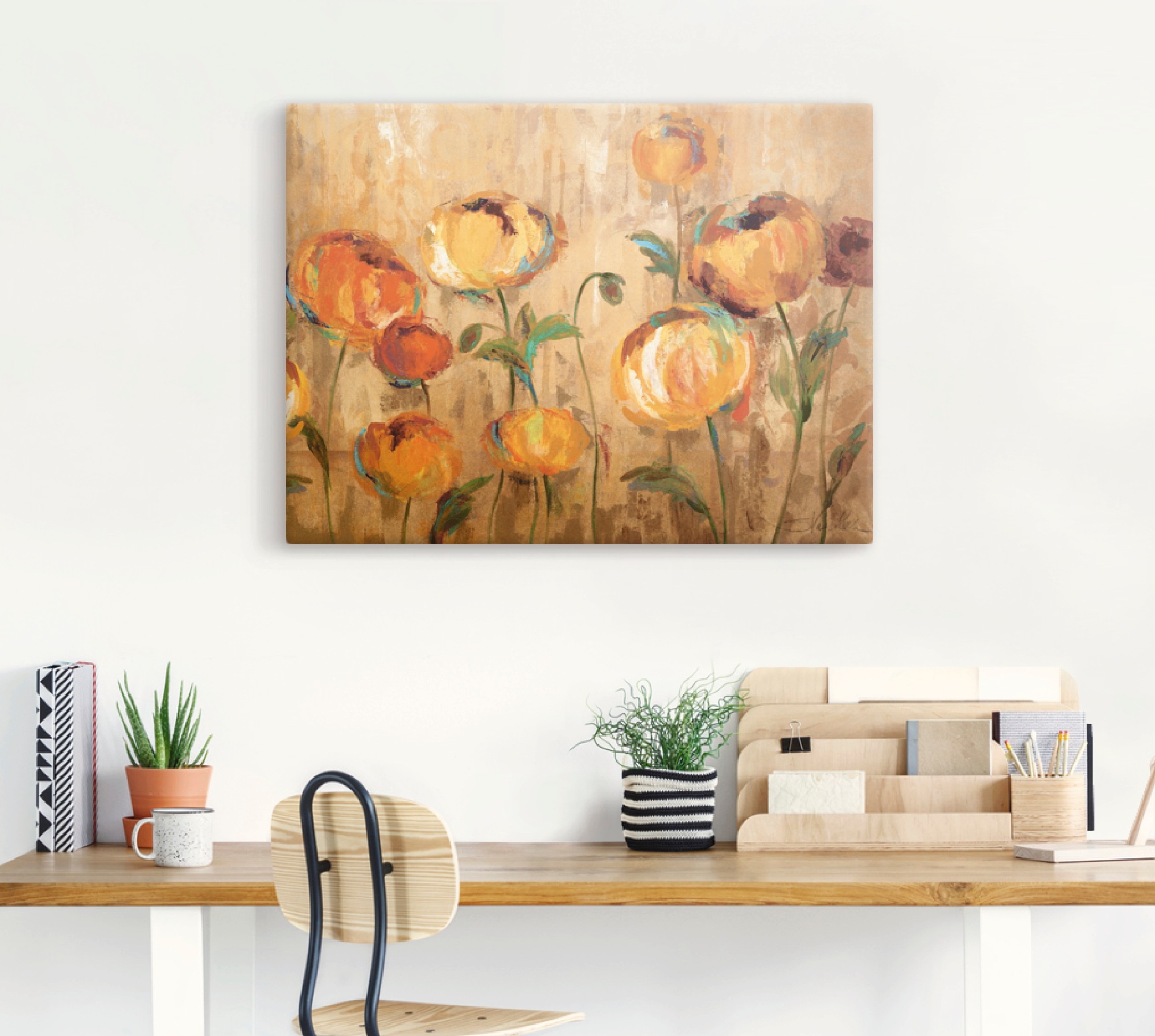 Artland Wandbild »Freudige Ranunkel« 1 Stk. tlg. als Leinwandbild, Poster i günstig online kaufen