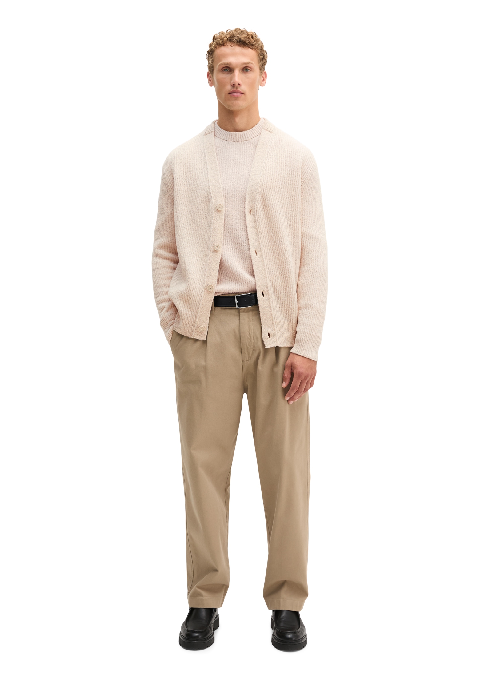 Marc O'Polo Strickjacke regular aus weichem Schurwoll-Mix