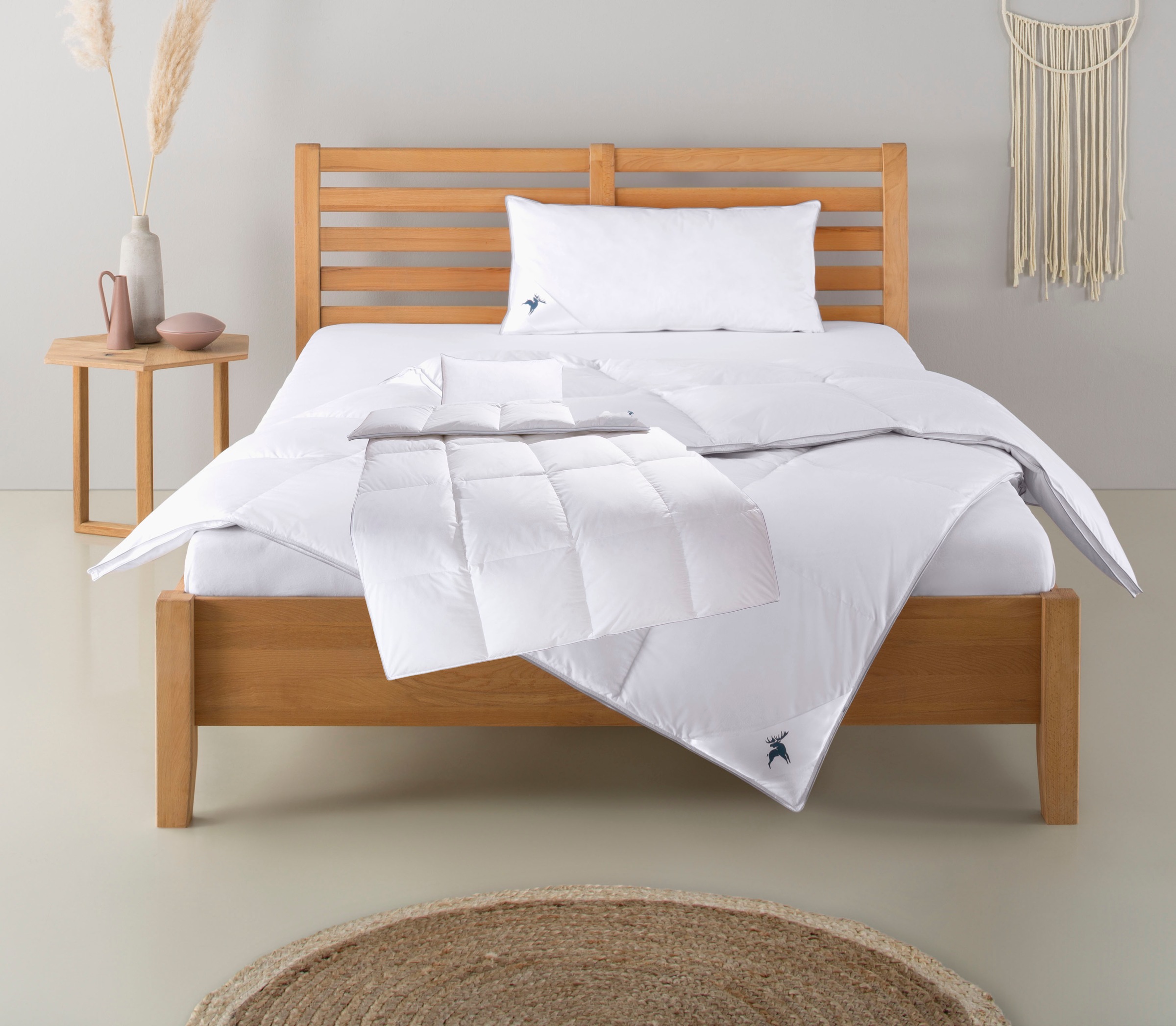 Älgdröm Daunenbettdecke + Kopfkissen »Lodiken, Bettdecke 135x200 cm, 155x22 günstig online kaufen