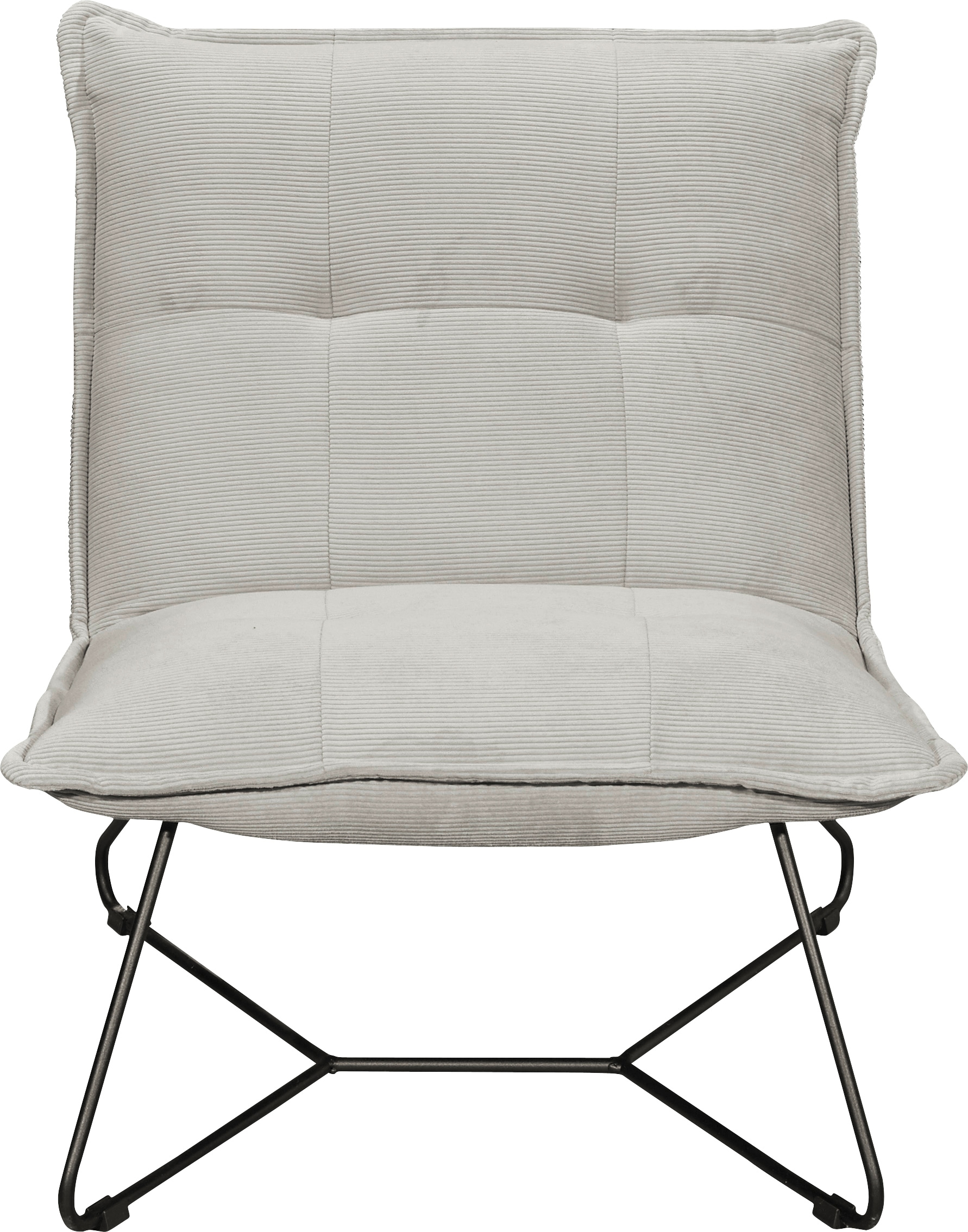 ED EXCITING DESIGN Sessel »Vico« mit Design-Gestell aus schwarzem Metall, i günstig online kaufen
