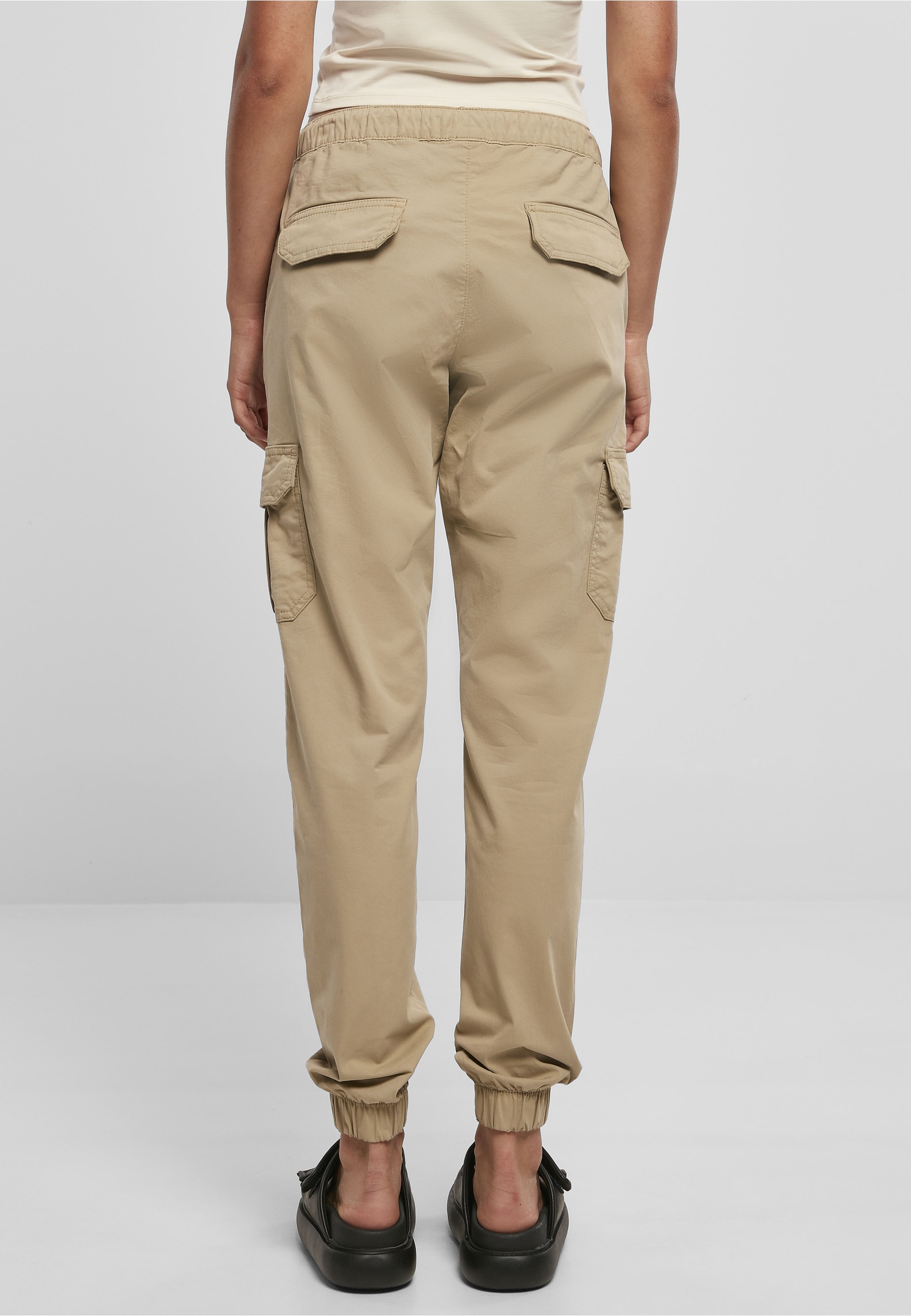 URBAN CLASSICS Cargohose »Urban Classics Damen Ladies High Waist Cargo Jogging Pants«