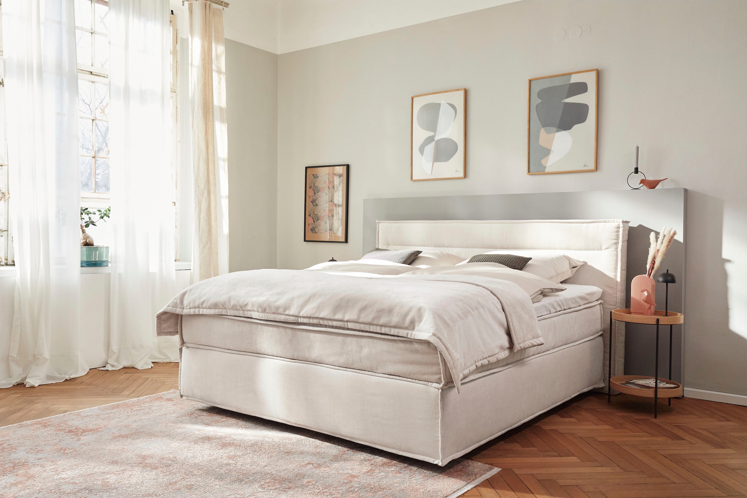 Musterring Boxspringbett »JustB! SC100«, schwebende Optik, inklusive Topper, verschiedene Farben, 180 x 200 cm
