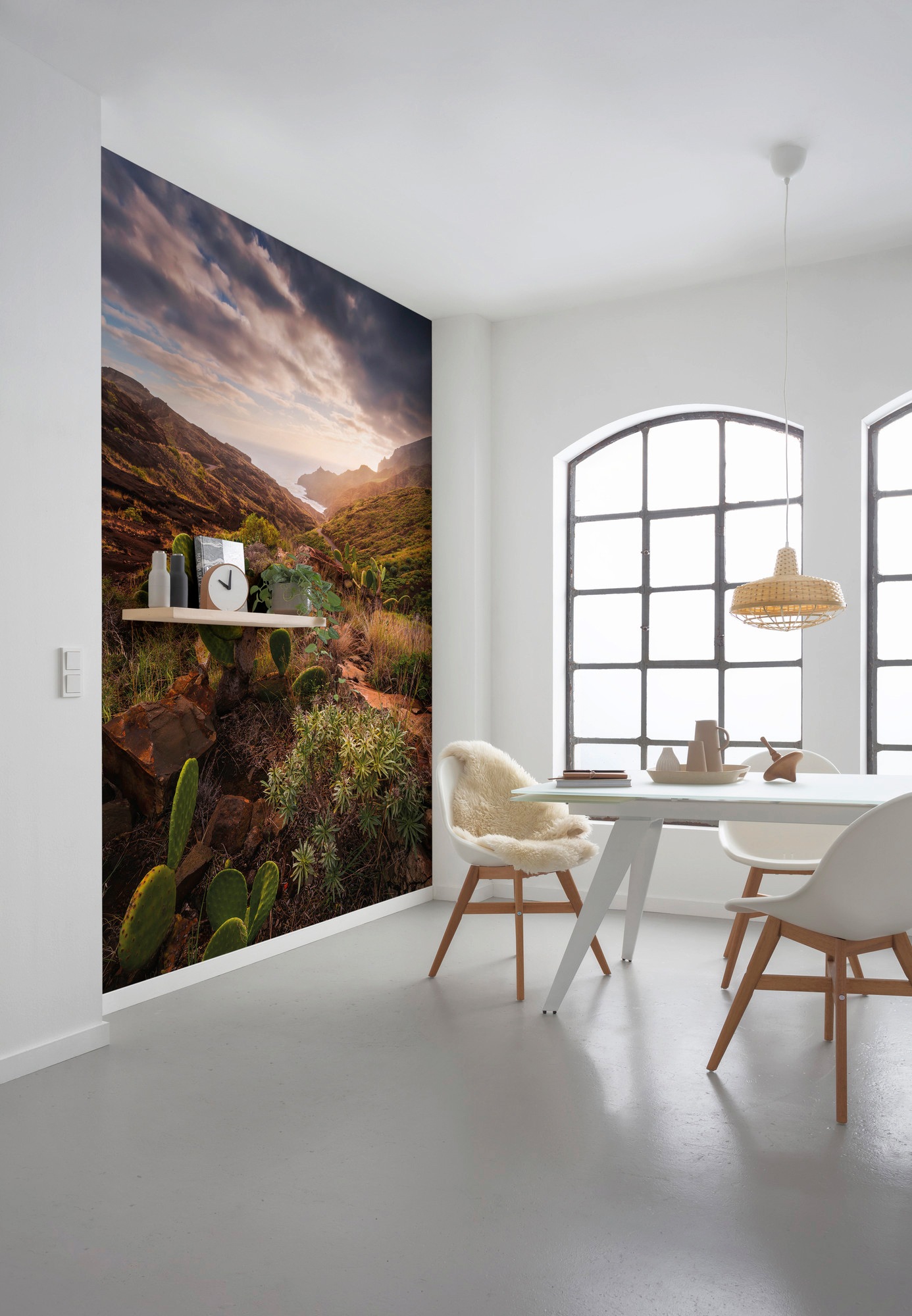 Komar Vliestapete »Digitaldruck Vlies - Warmes Licht - Größe 200 x 280 cm«, bedruckt, Wohnzimmer, Schlafzimmer