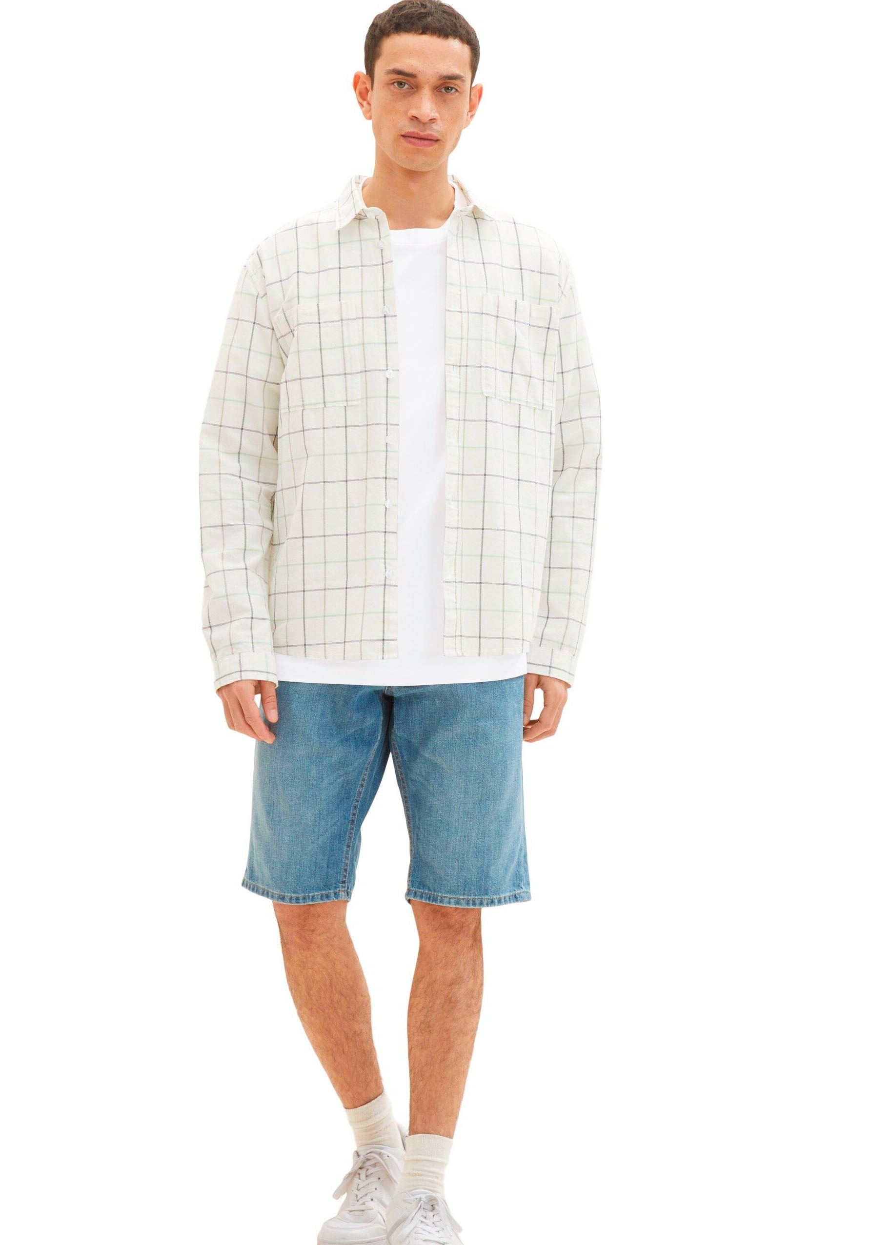 14. Bild von TOM TAILOR Jeansshorts »Josh«, in 5-Pocket Form