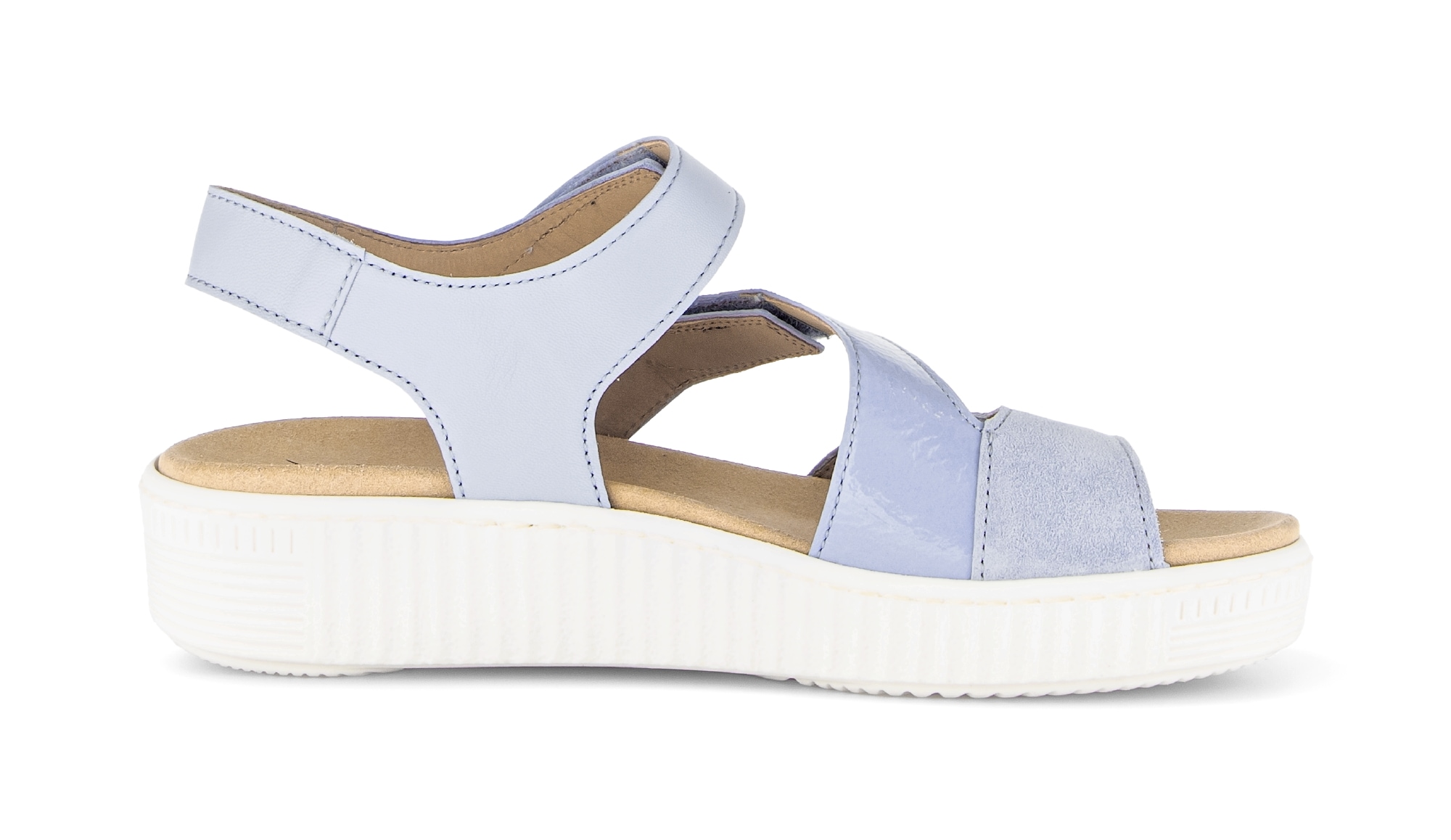 Gabor Riemchensandale  Plateau, Bequemschuh, Sandalette, Sommerschuh mit Ziernähten