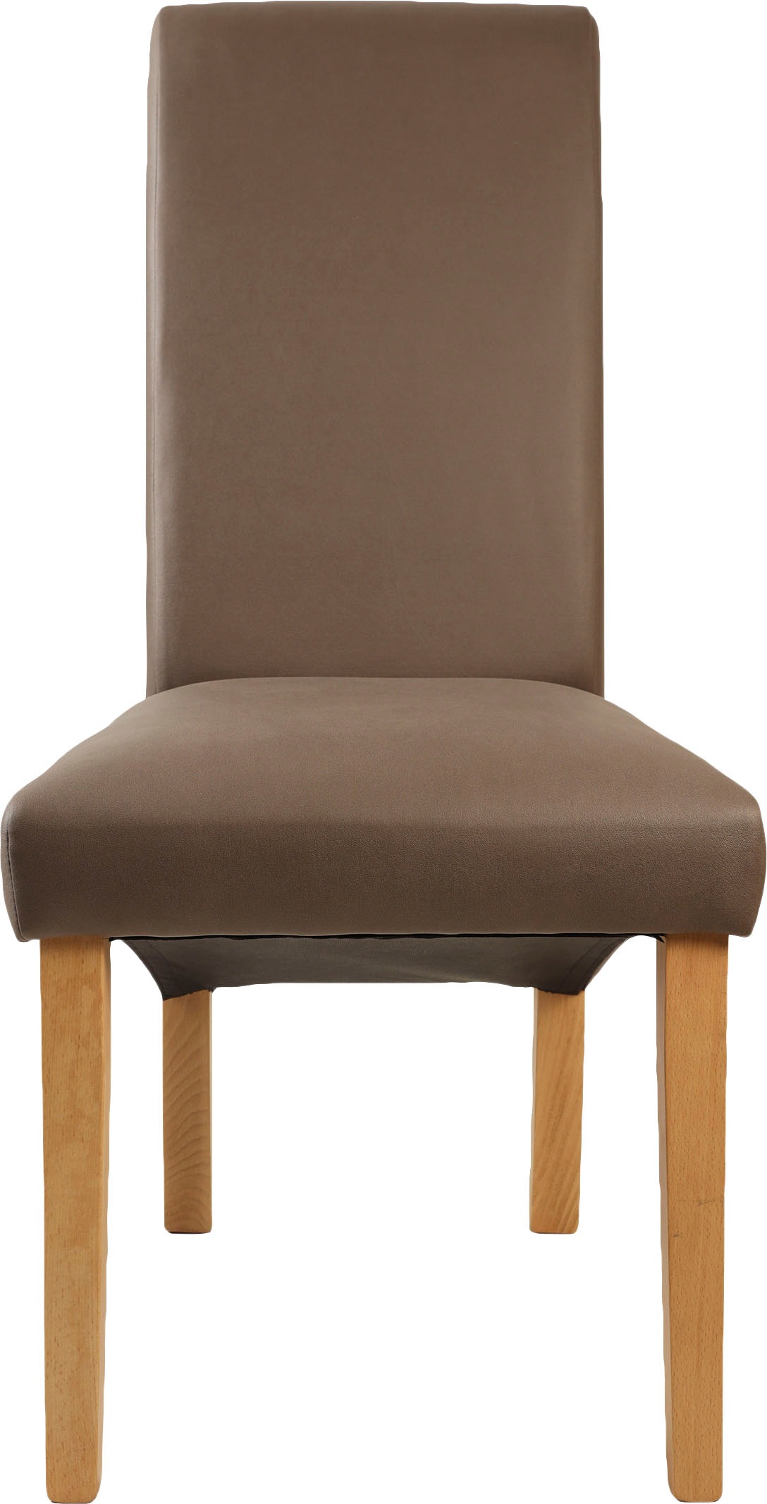 Home affaire 4-Fußstuhl »Rito«, (Set), 2 St., Microfaser, Gestell Buche nat günstig online kaufen