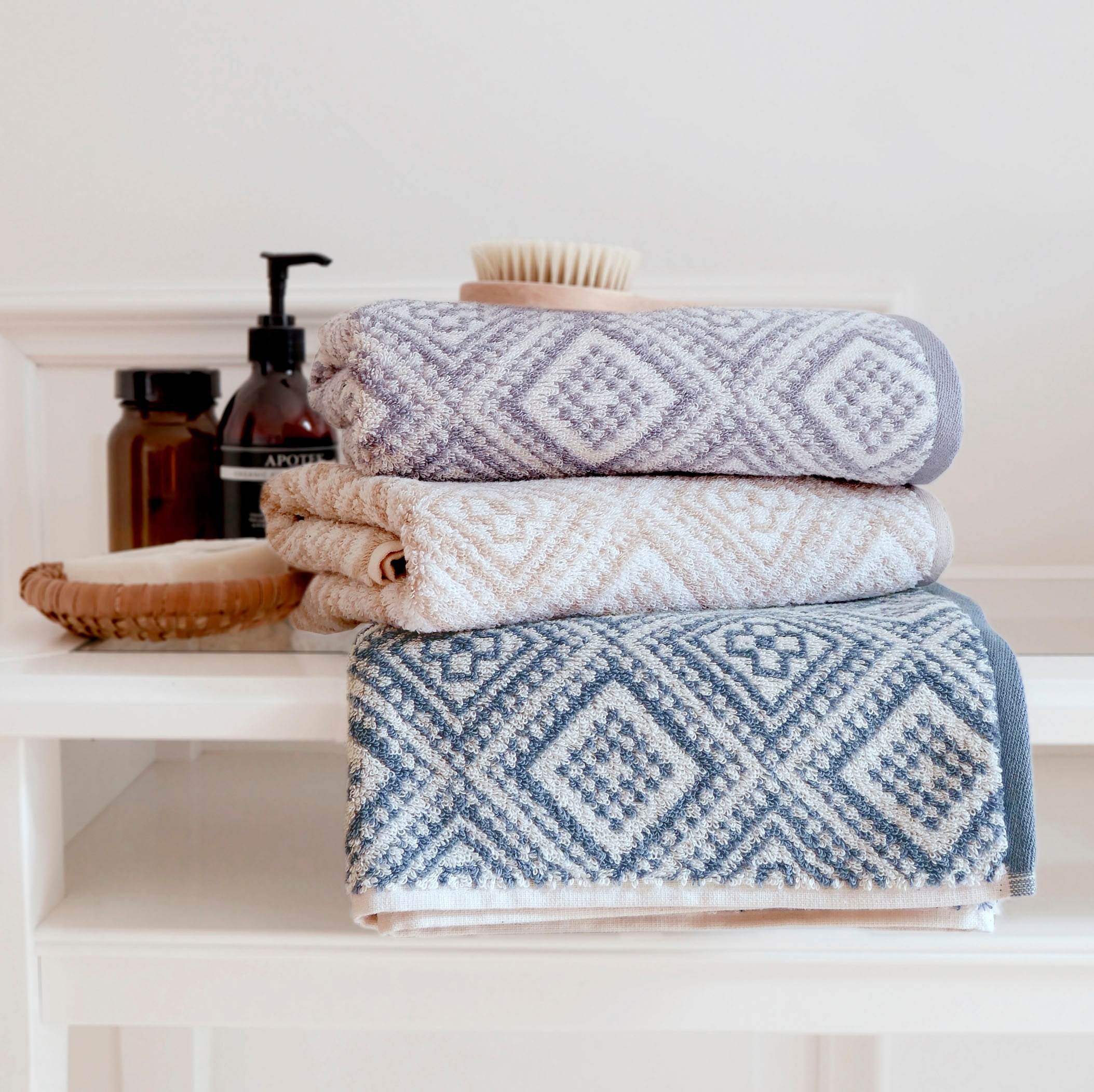 framsohn frottier Badetücher »Arabeske Duschtücher« Badetuch, skandinavisch günstig online kaufen