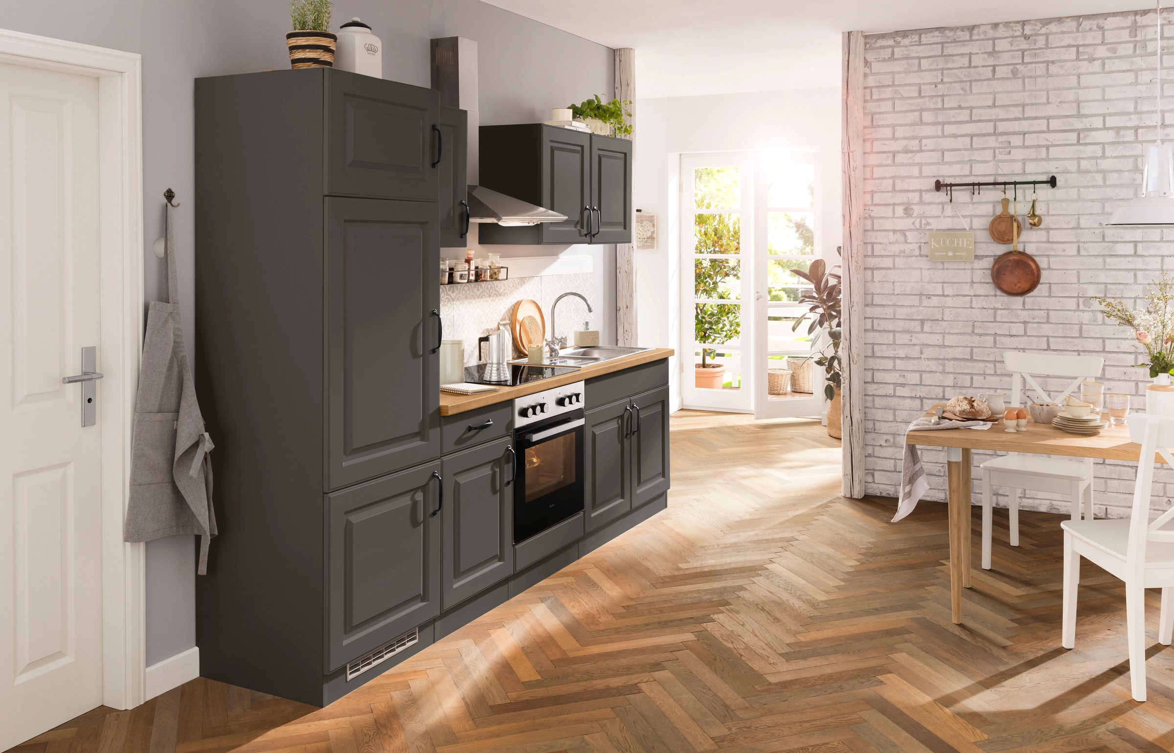 wiho Küchen Küchenzeile »Erla« mit E-Geräten, Breite 270 cm günstig online kaufen