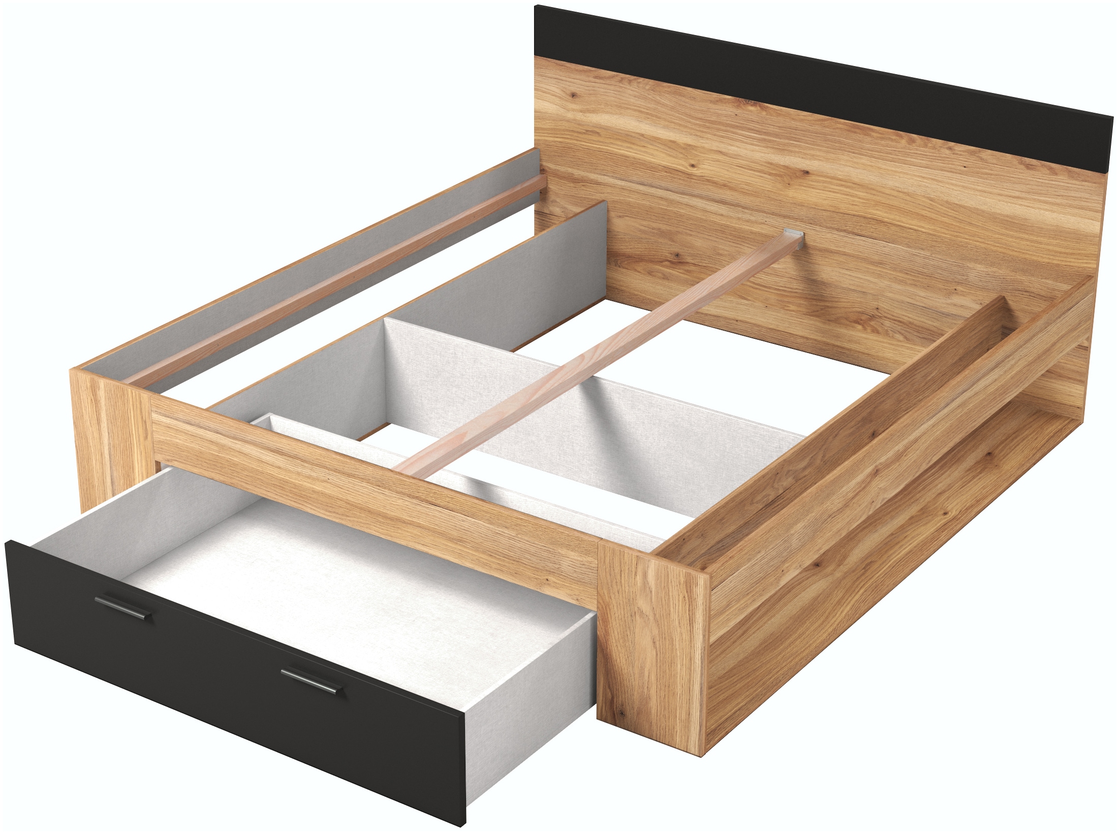 INOSIGN Schlafzimmer-Set »Faweza,Set 4-St(Bett 180 cm, 2xNako, Schwebetürenschrank)«, Komplettschlafzimmer, viel Stauraum