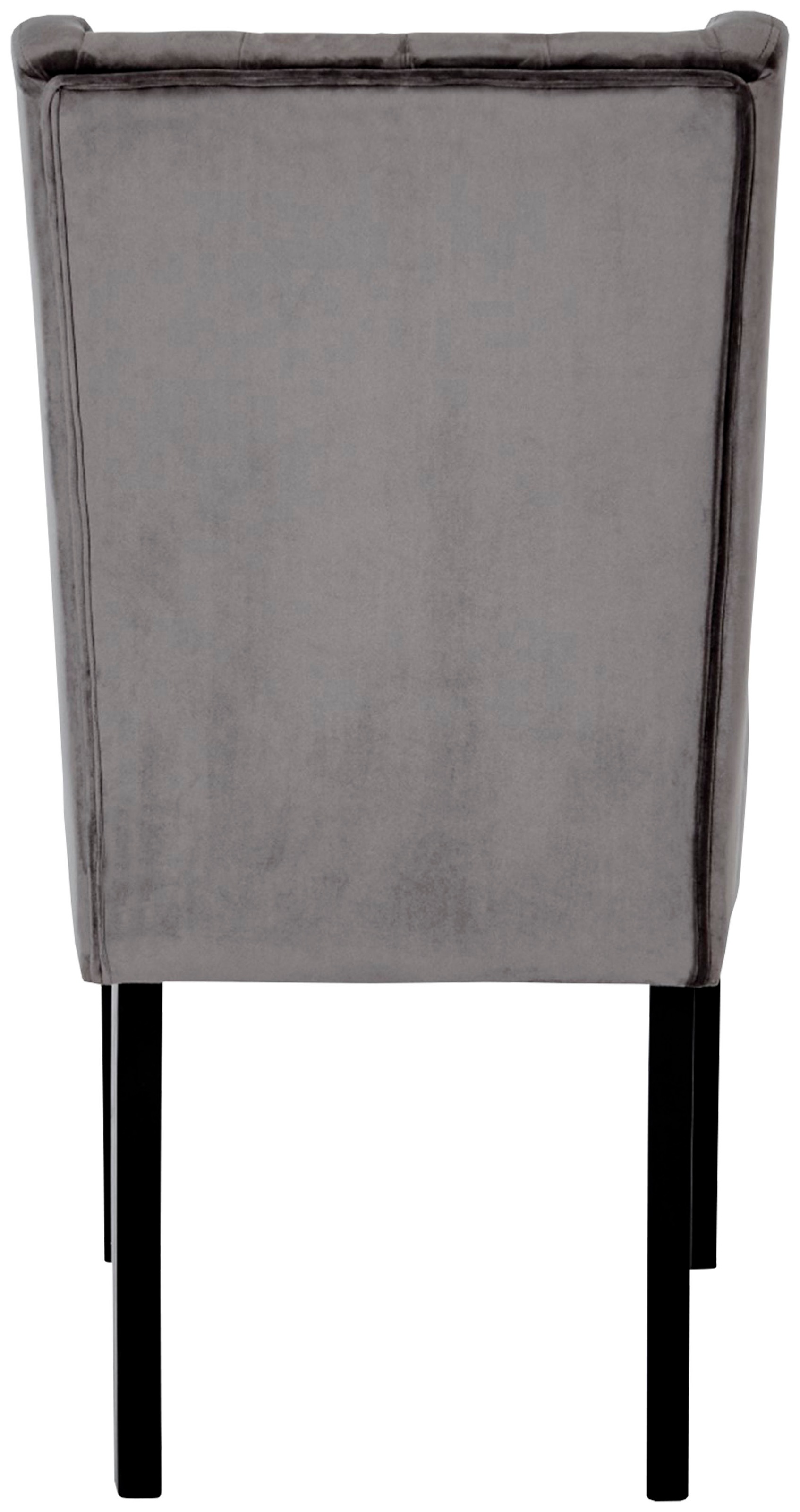 Jahnke Esszimmerstuhl »SAVIK CORNWALL«, 1 St., Samtstoff, Chesterfield-Look günstig online kaufen