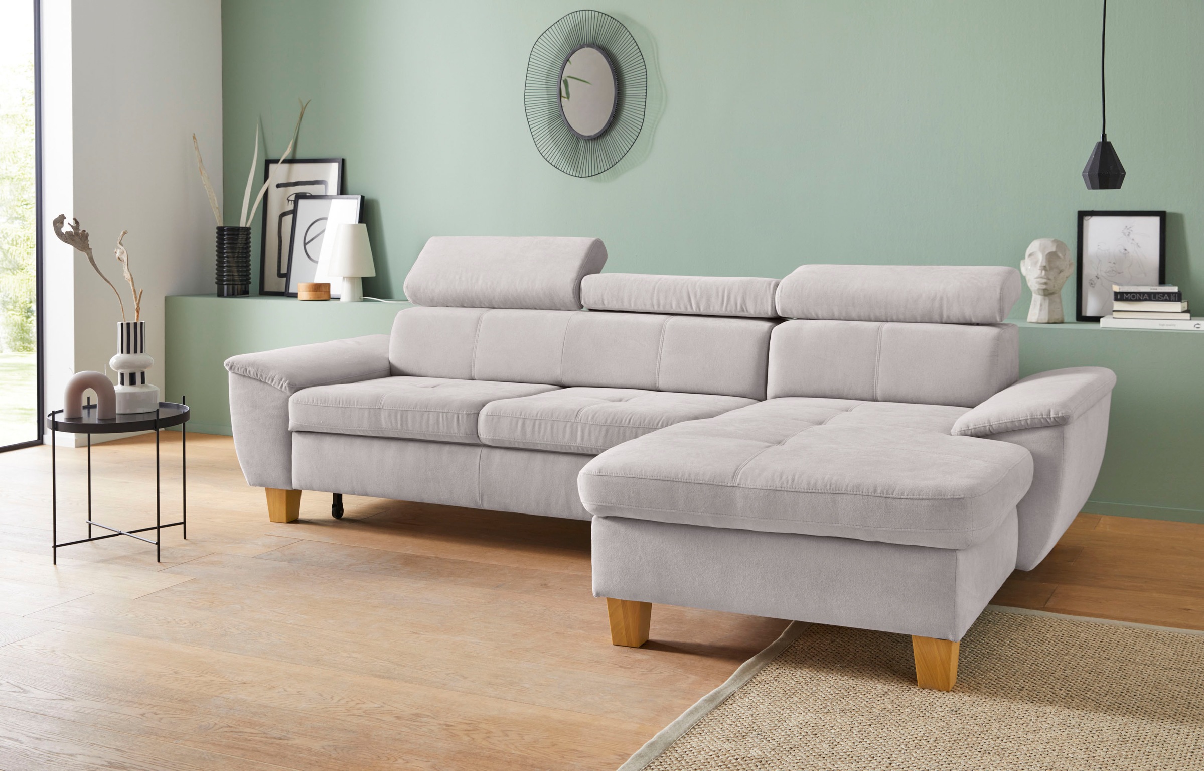 exxpo - sofa fashion Ecksofa »Enya, aufwendige Detailverarbeitung, hoher Si günstig online kaufen