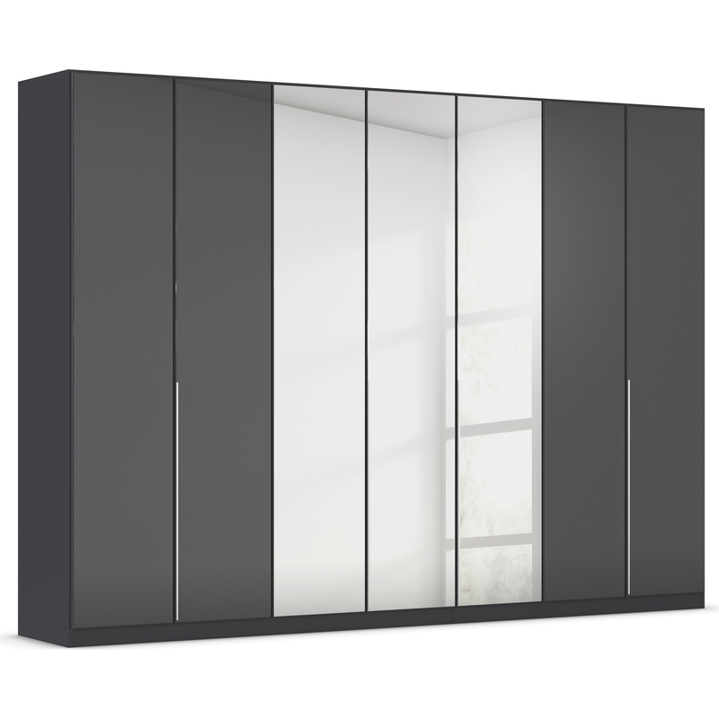 RAUCH Drehtürenschrank »Kleiderschrank Kleiderschränke Schrank Garderobe AGORDO mit Glasfront« in zwei Griff-Farben, Breiten 91-360 cm, durchdachte...