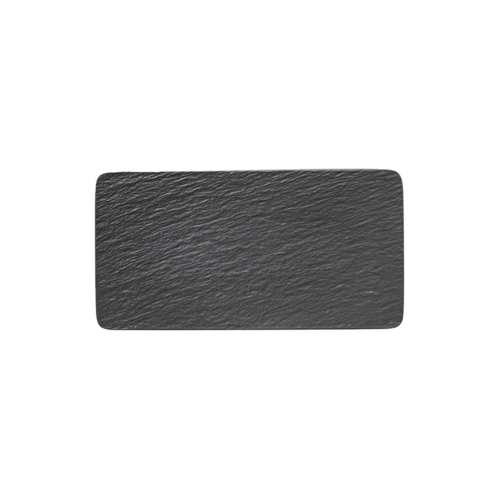 Villeroy & Boch Servierplatte »Servierplatte Manufacture Rock 35 cm schwarz günstig online kaufen