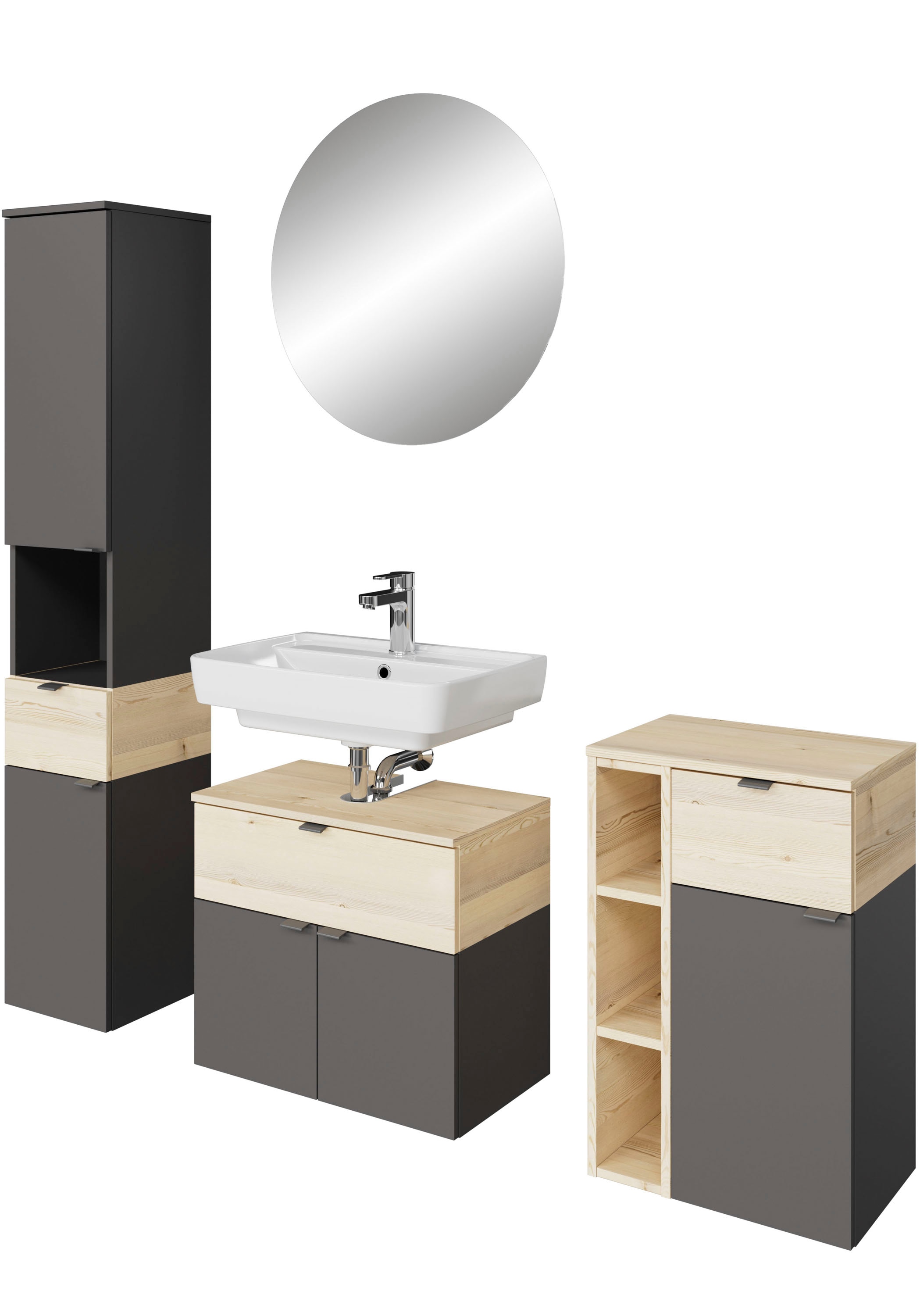 Saphir Badmöbel-Set »Quickset 394«, (Komplett-Set, 4 St.) günstig online kaufen