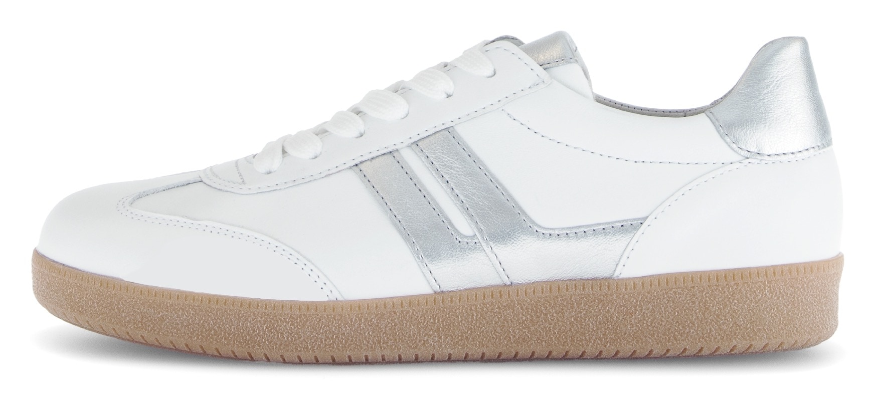 Gabor Plateausneaker  , Freizeitschuh, Halbschuh, Schnürer, Kontrastbesatz in Metallic-Optik