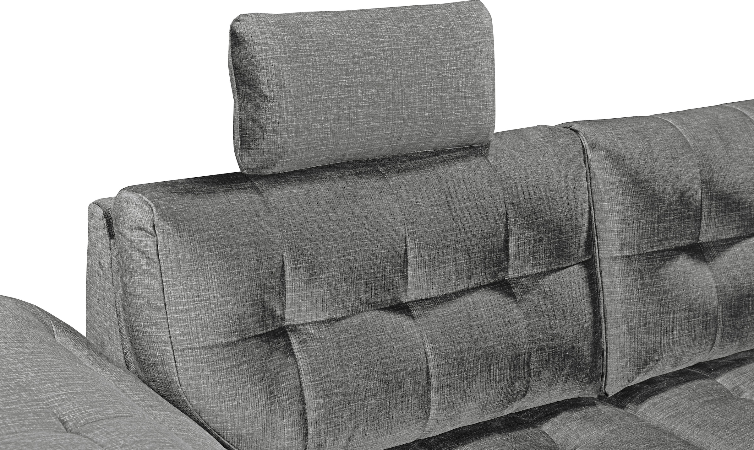 ED EXCITING DESIGN Ecksofa »Estrella L-Form« mit Bettfunktion, Bettkasten, Armteilverstellung & Kopfstützen