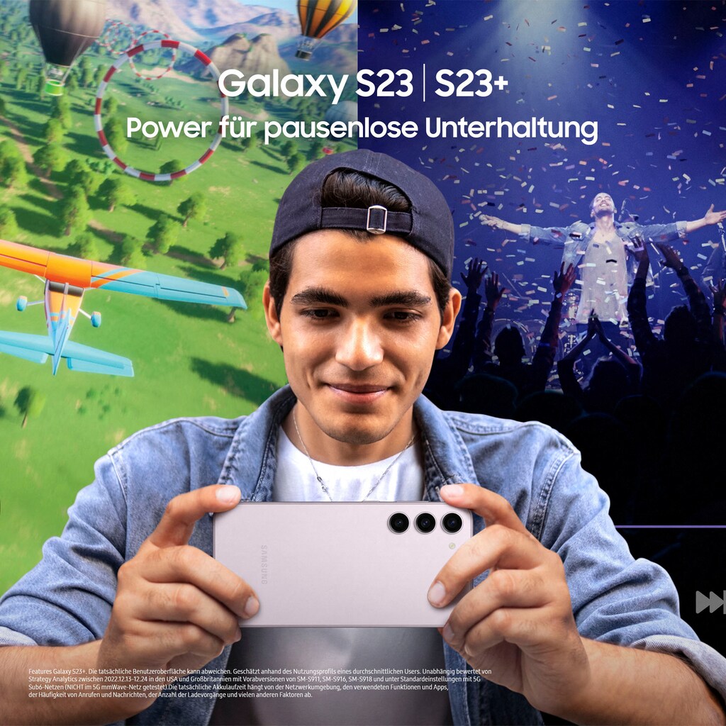 Samsung Smartphone »Galaxy S23+«, schwarz, 16,65 cm/6,6 Zoll, 256 GB Speicherplatz, 50 MP Kamera