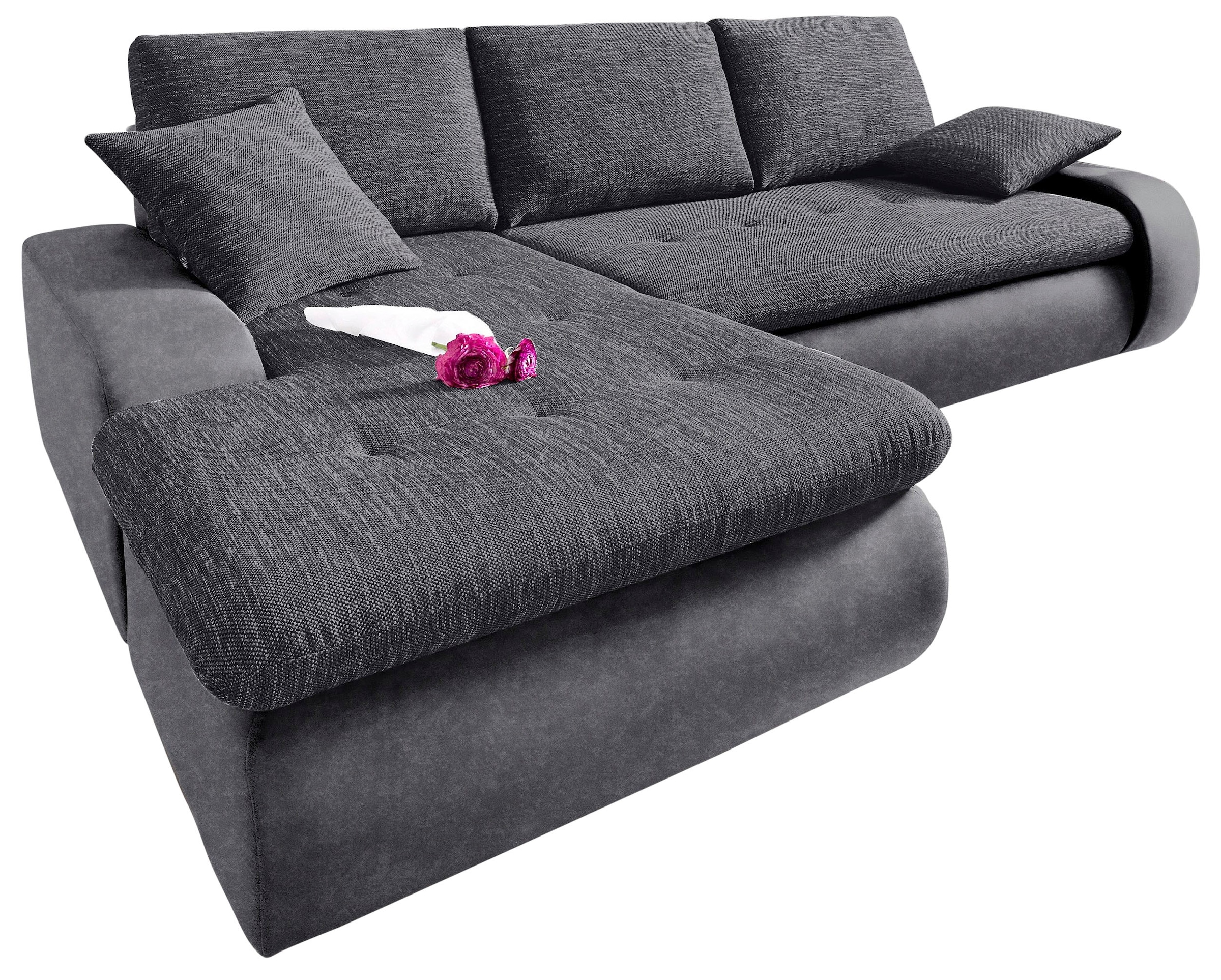 TRENDMANUFAKTUR Ecksofa »Indie, modern und bequem, Materialmix, OTTOs Choic günstig online kaufen