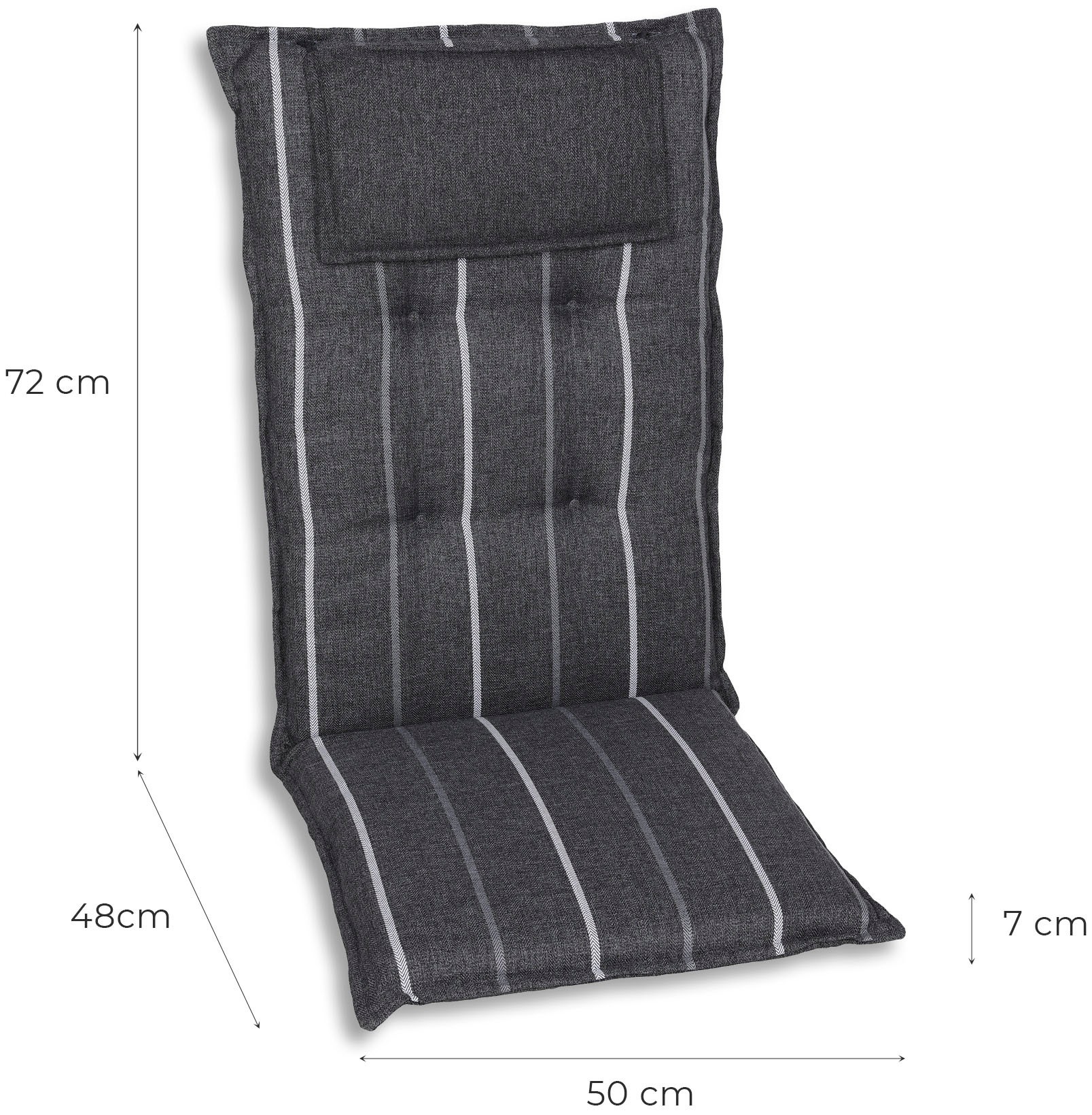 GO-DE Sesselauflage »Sesselauflage hoch« Olefin