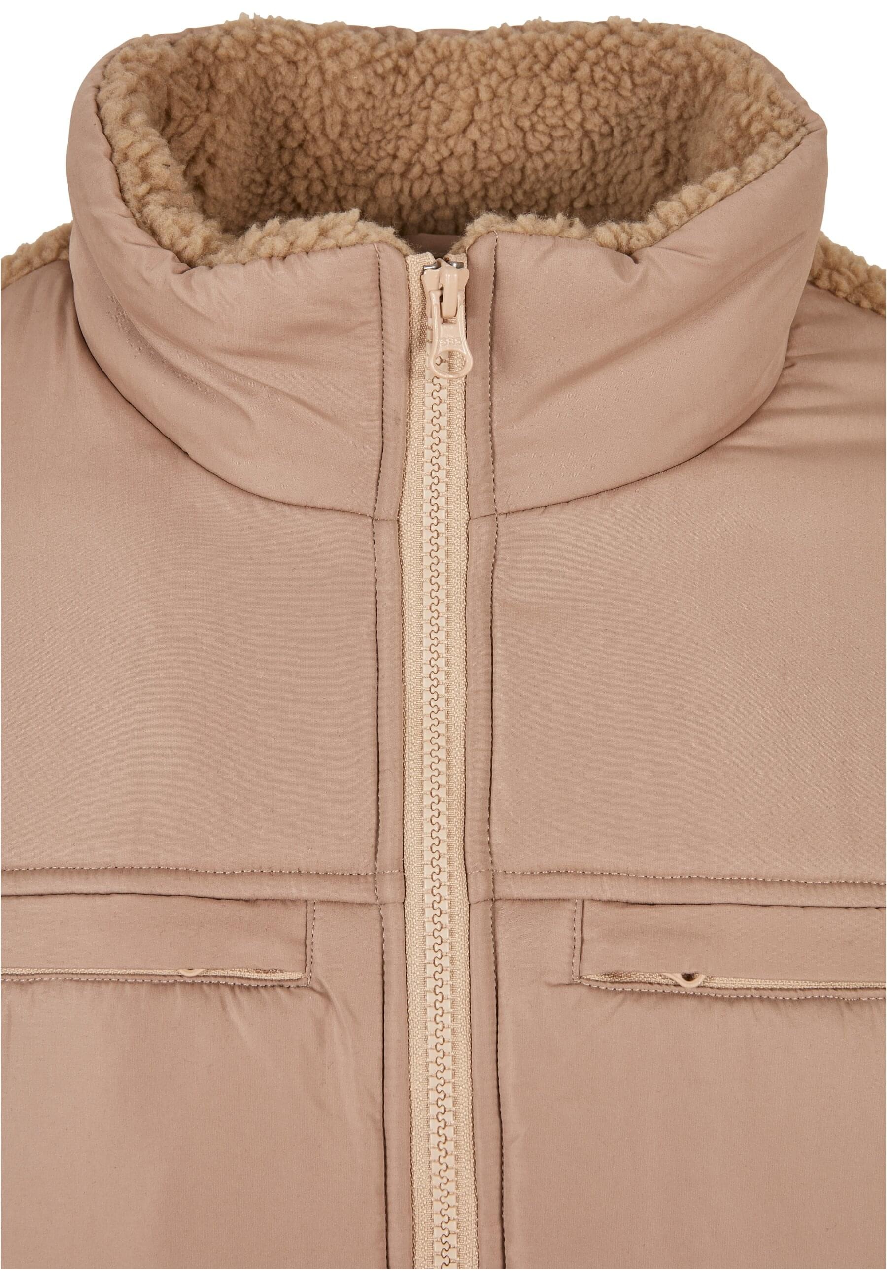 URBAN CLASSICS Winterjacke »Urban Classics Herren Patched Sherpa Jacket« 1 Stk. tlg. ohne Kapuze