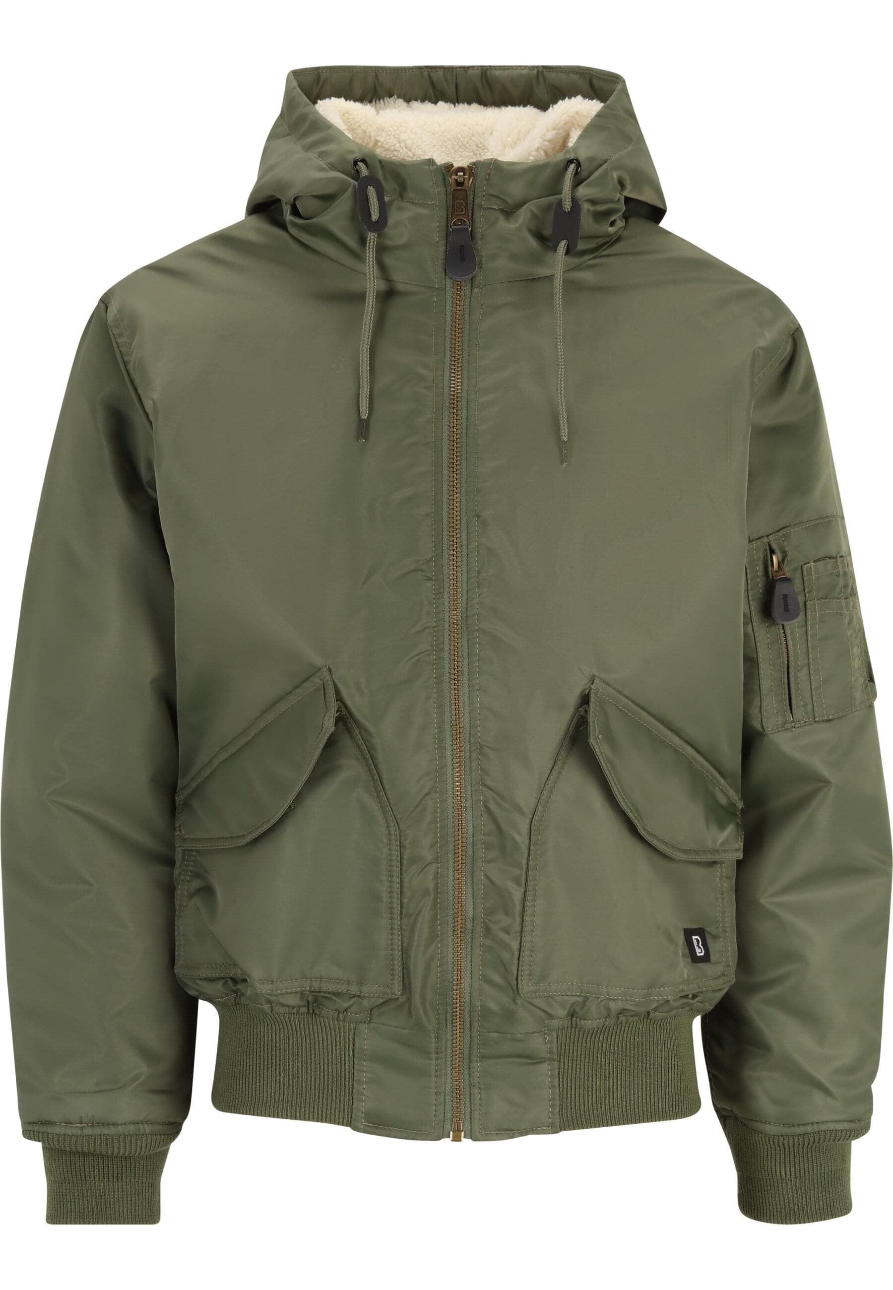 Brandit Bomberjacke »Brandit Herren CWU Jacket hooded« 1 Stk. tlg. mit Kapuze