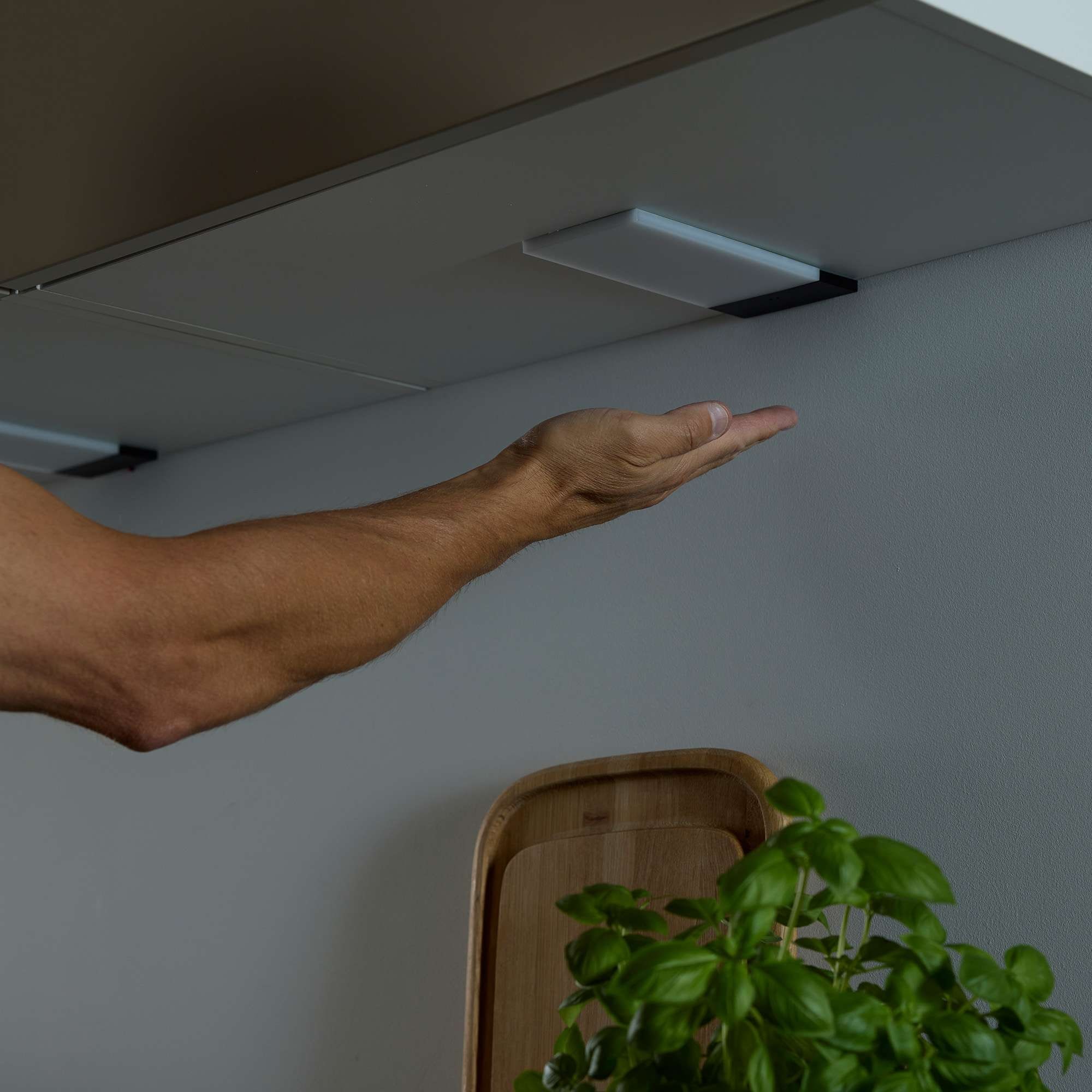 Loevschall Unterschrankleuchte »Polaris Set versch. Varianten, Unterbauleuchte, Unterschrankleuchte« LED-Modul Warmweiß Bewegungsmelder, LED integriert, Warmweiß, eingebaute Sensorfunktion