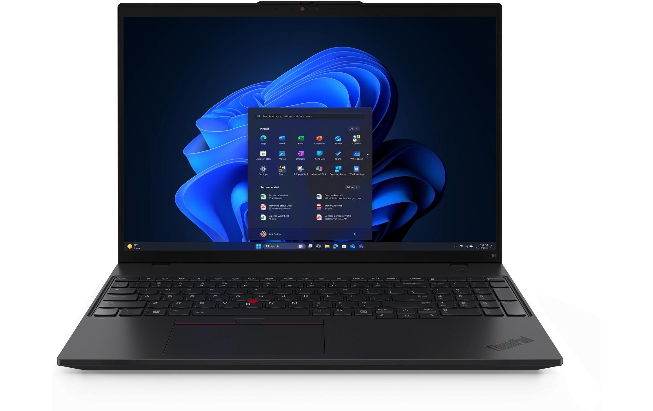 Lenovo Notebook »ThinkPad L16 G2 (Intel)« / 16 ″ Intel Core Ultra 5 512 GB SSD